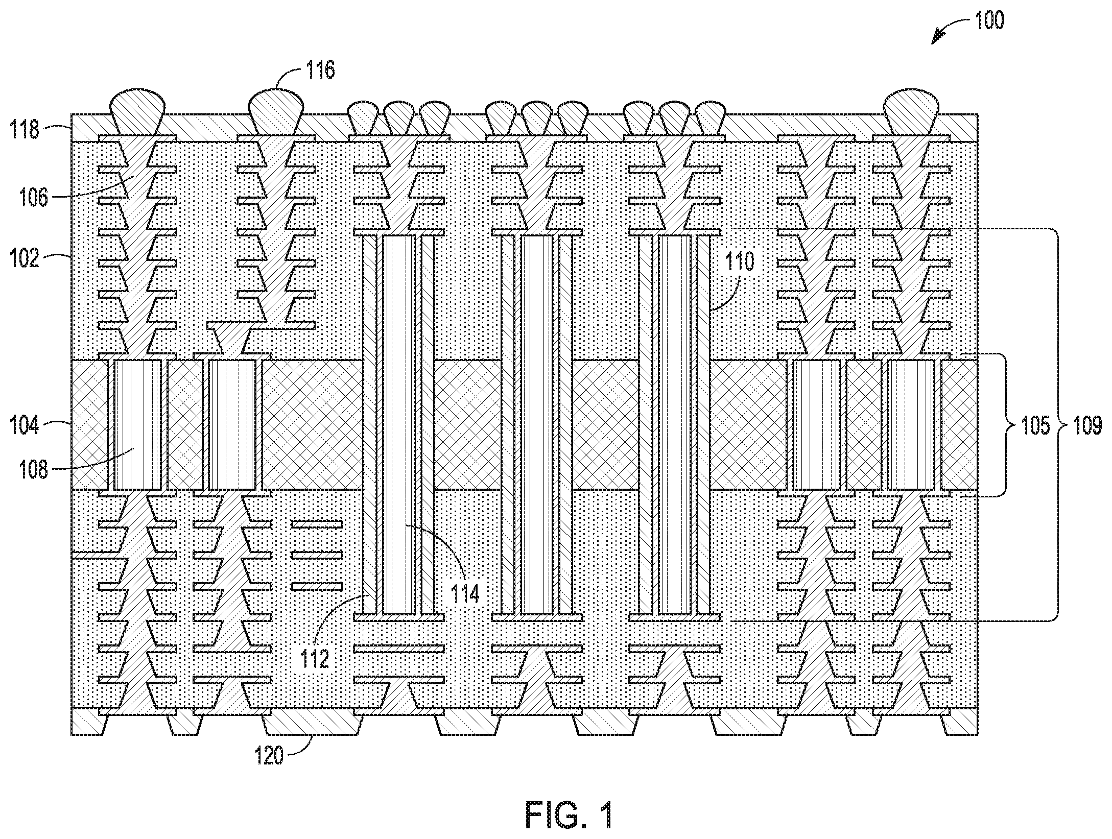 Patent US12592334 — Stacked magnetic inductor and method — Figure 1