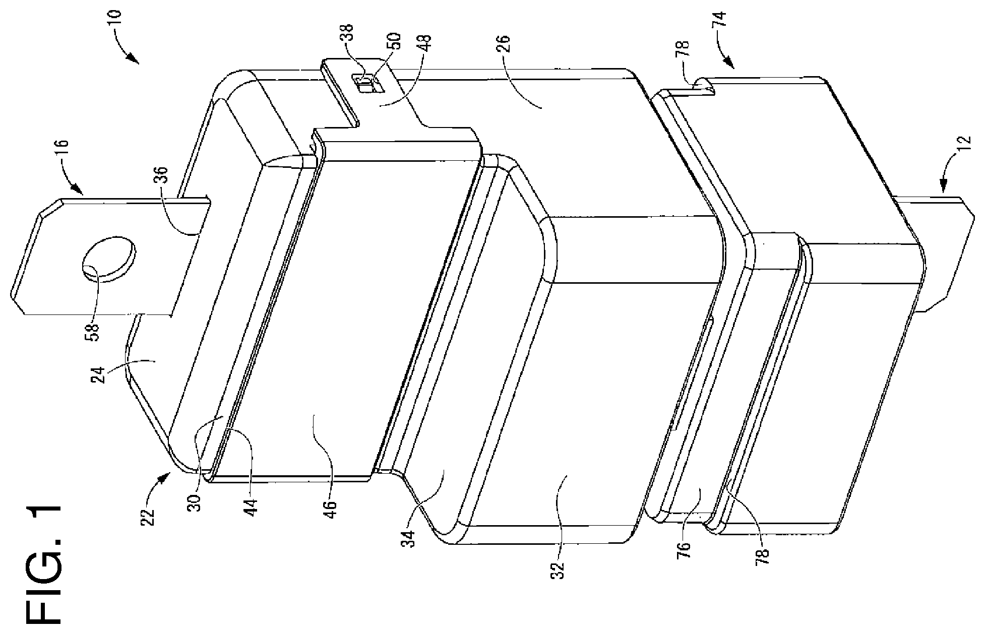 Patent US12592348 Figure 1 – Terminal module