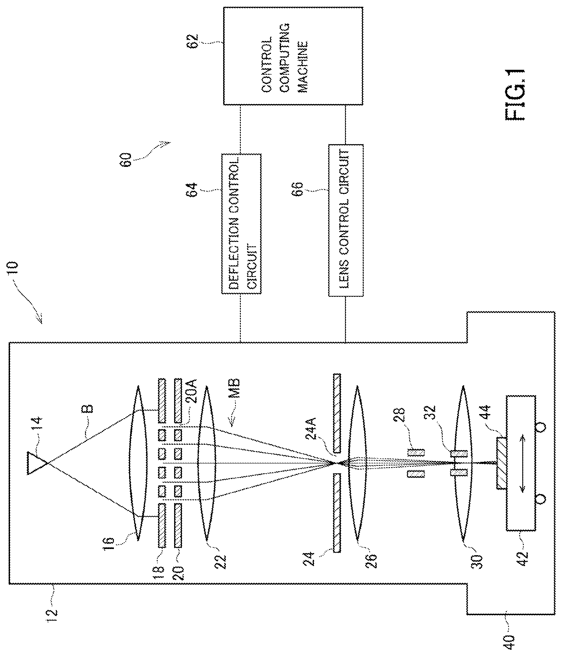Patent US12592360 — Multi charged particle beam writing method and multi charged particle beam writing apparatus — Figure 1