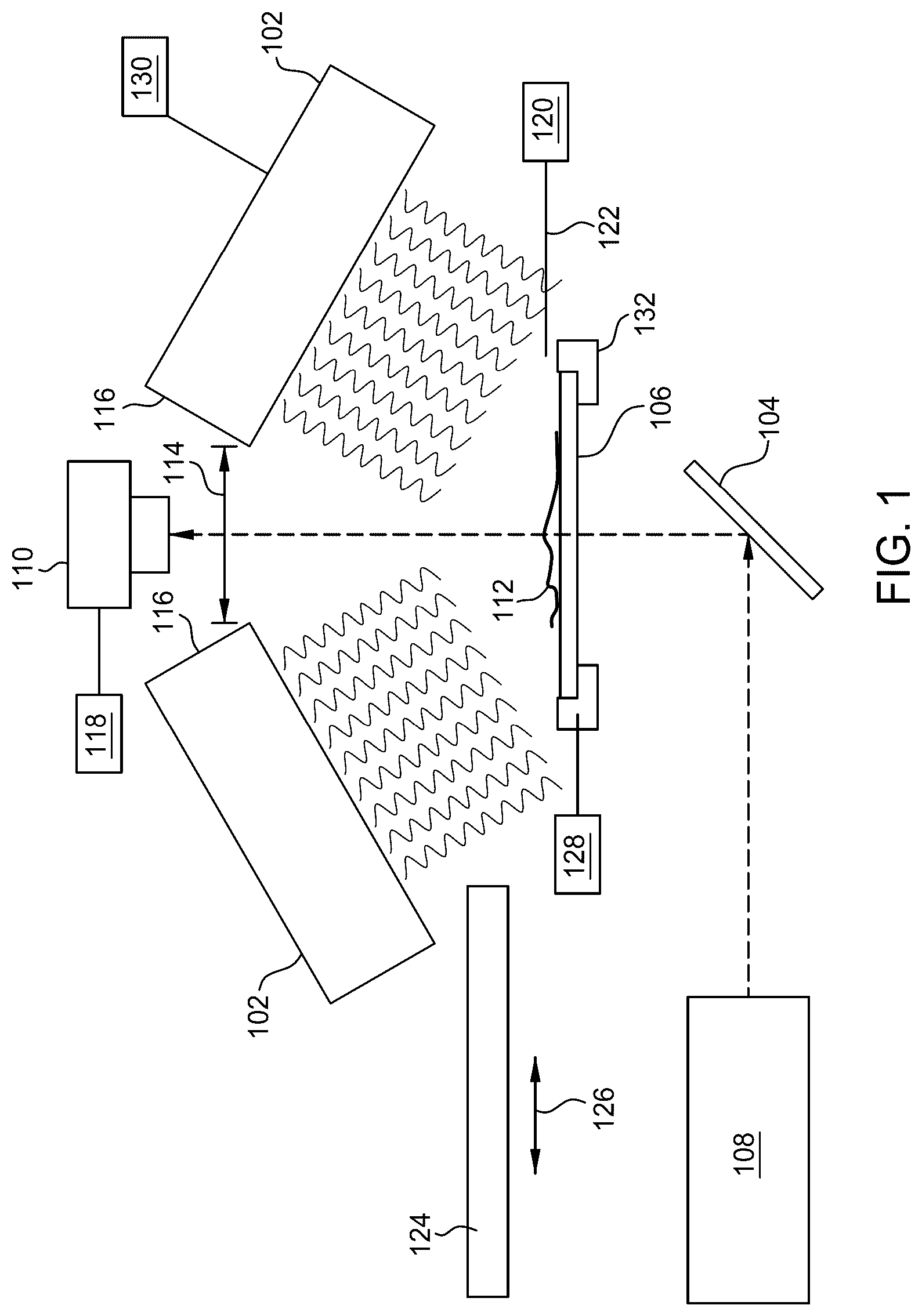 Patent US12592371 — Non-intrusive laser-based technique for monitor and control of protein denaturation on surfaces — Figure 1