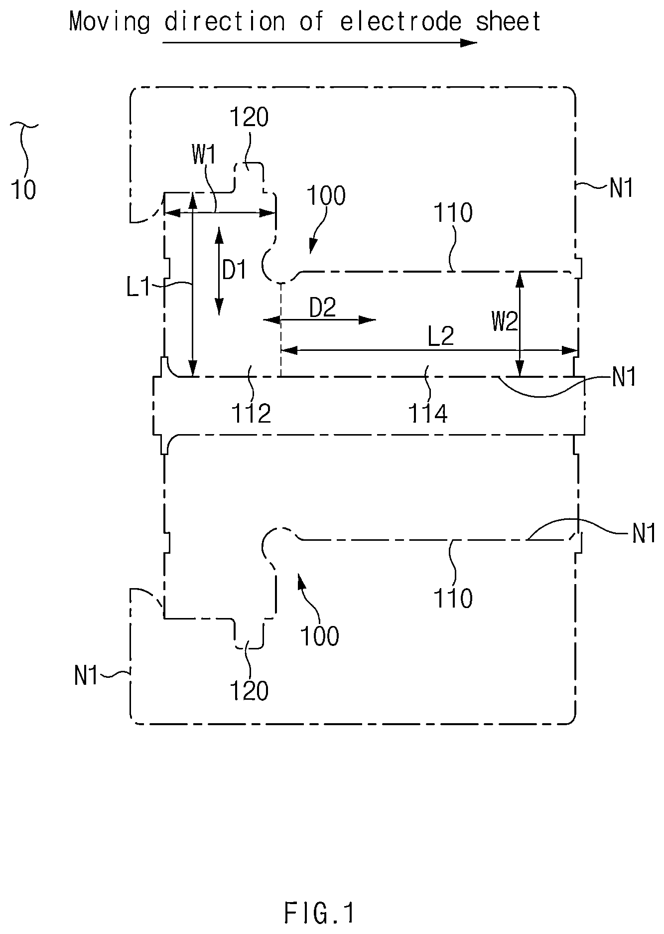 Patent US12592374 — Electrode for secondary battery and method for manufacturing the same — Figure 1