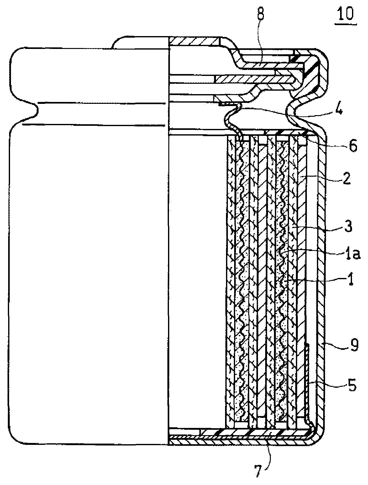 Patent US12592395 — Lithium primary battery and liquid non-aqueous electrolyte for lithium primary battery — Figure 1