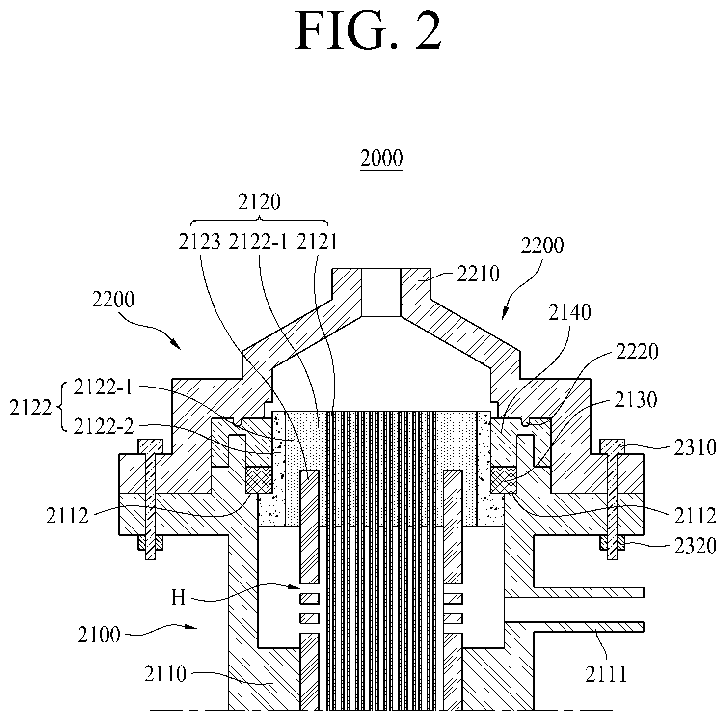 Patent US12592402 Figure 2 – Humidifier for fuel cell and method for manufacturing same