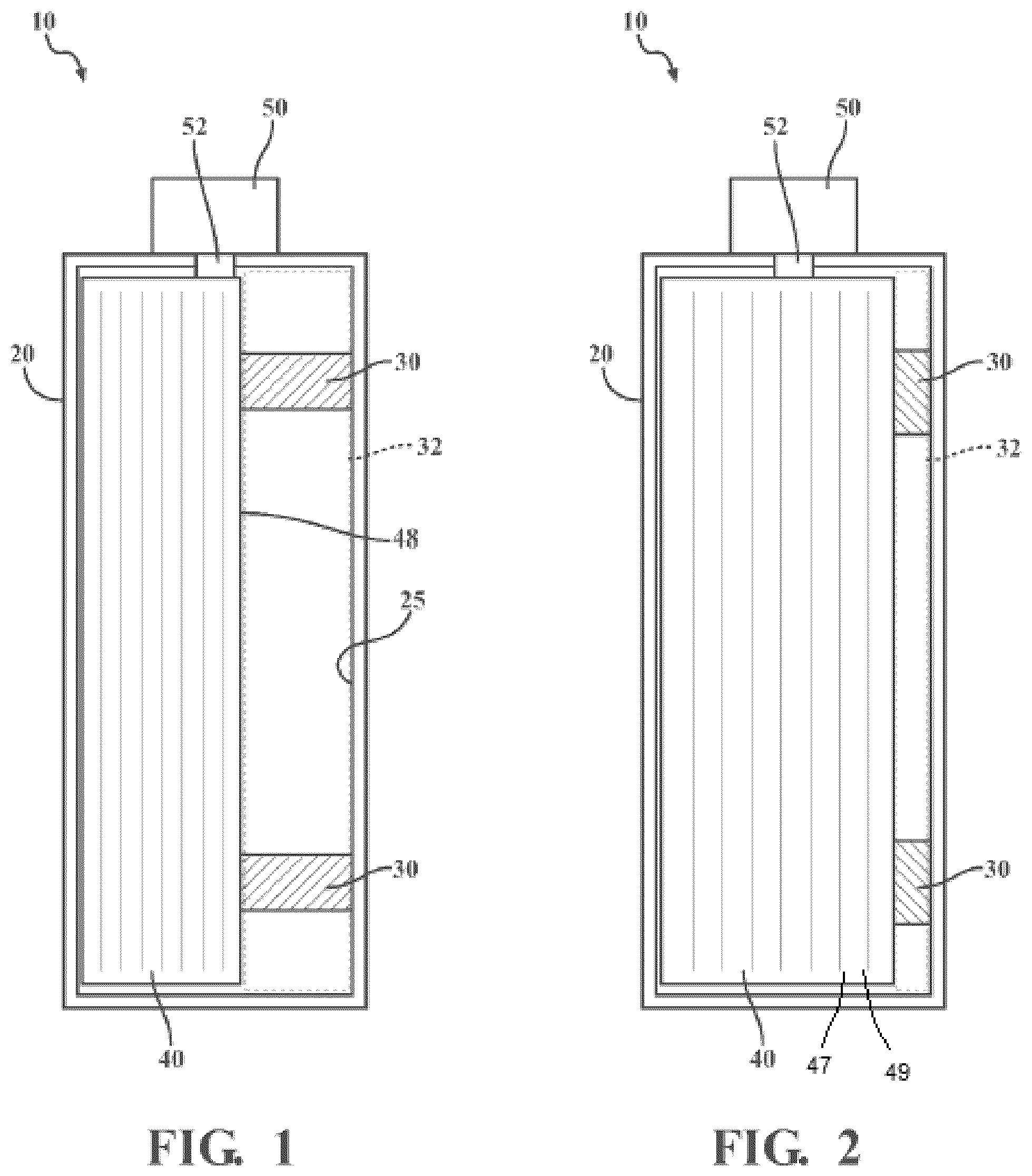 Patent US12592409 — Apparatus for a prismatic battery cell with built-in springs — Figure 1
