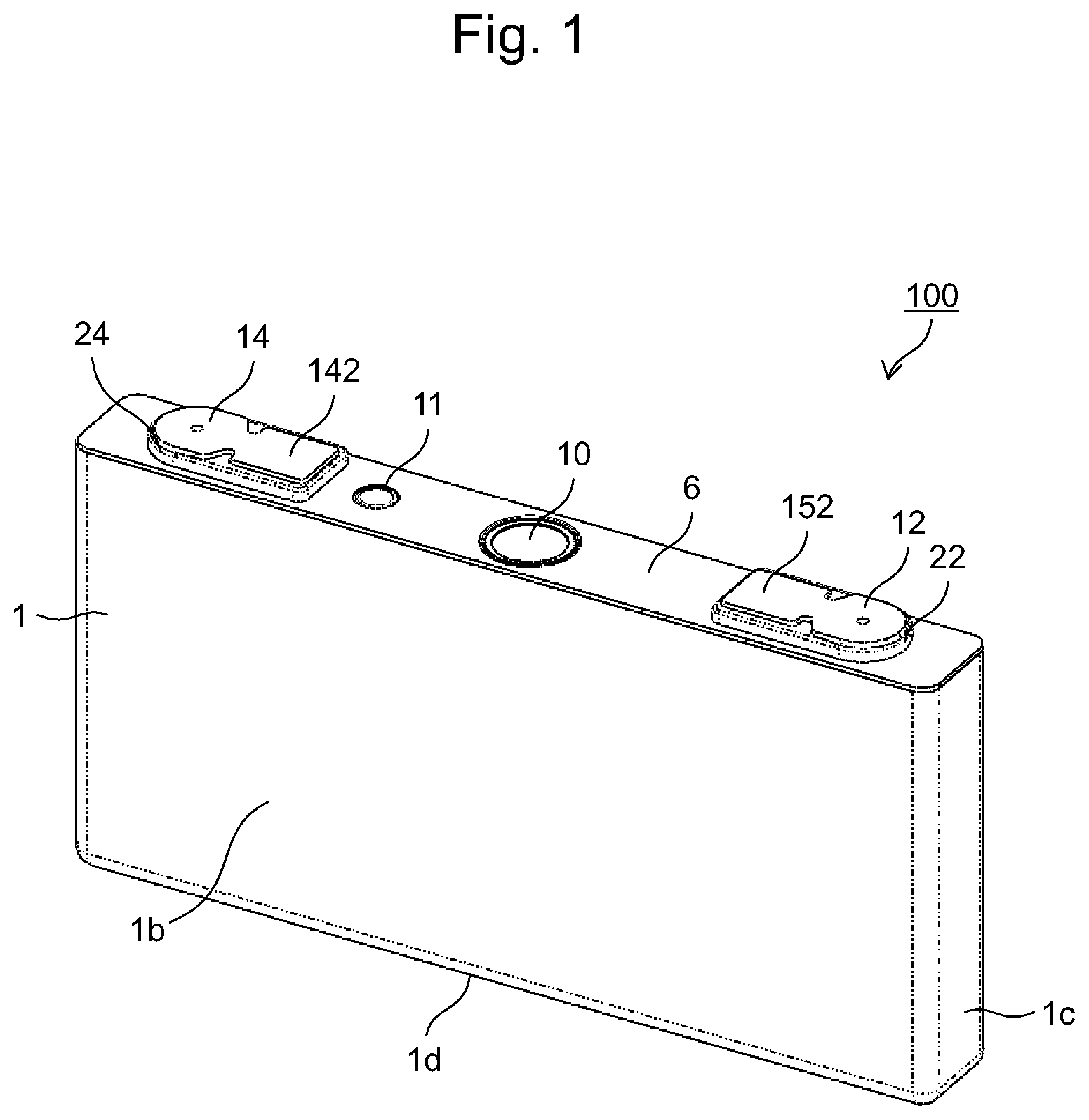 Patent US12592412 — Lithium ion secondary battery and method for producing same — Figure 1