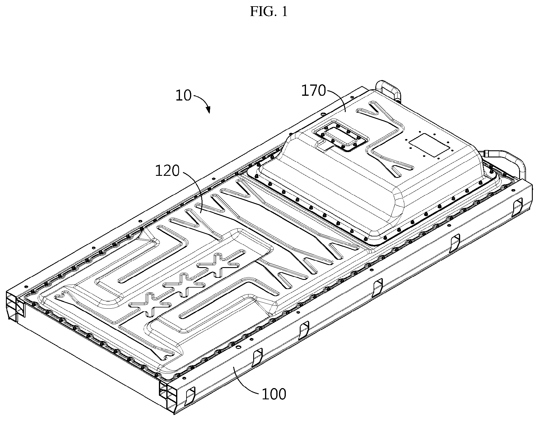Patent US12592430 — Battery pack and vehicle comprising the same — Figure 1