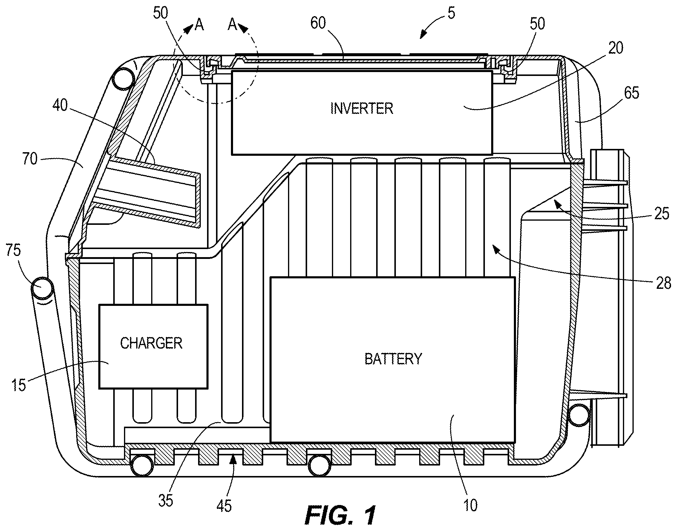 Patent US12592431 — Portable power supply — Figure 1