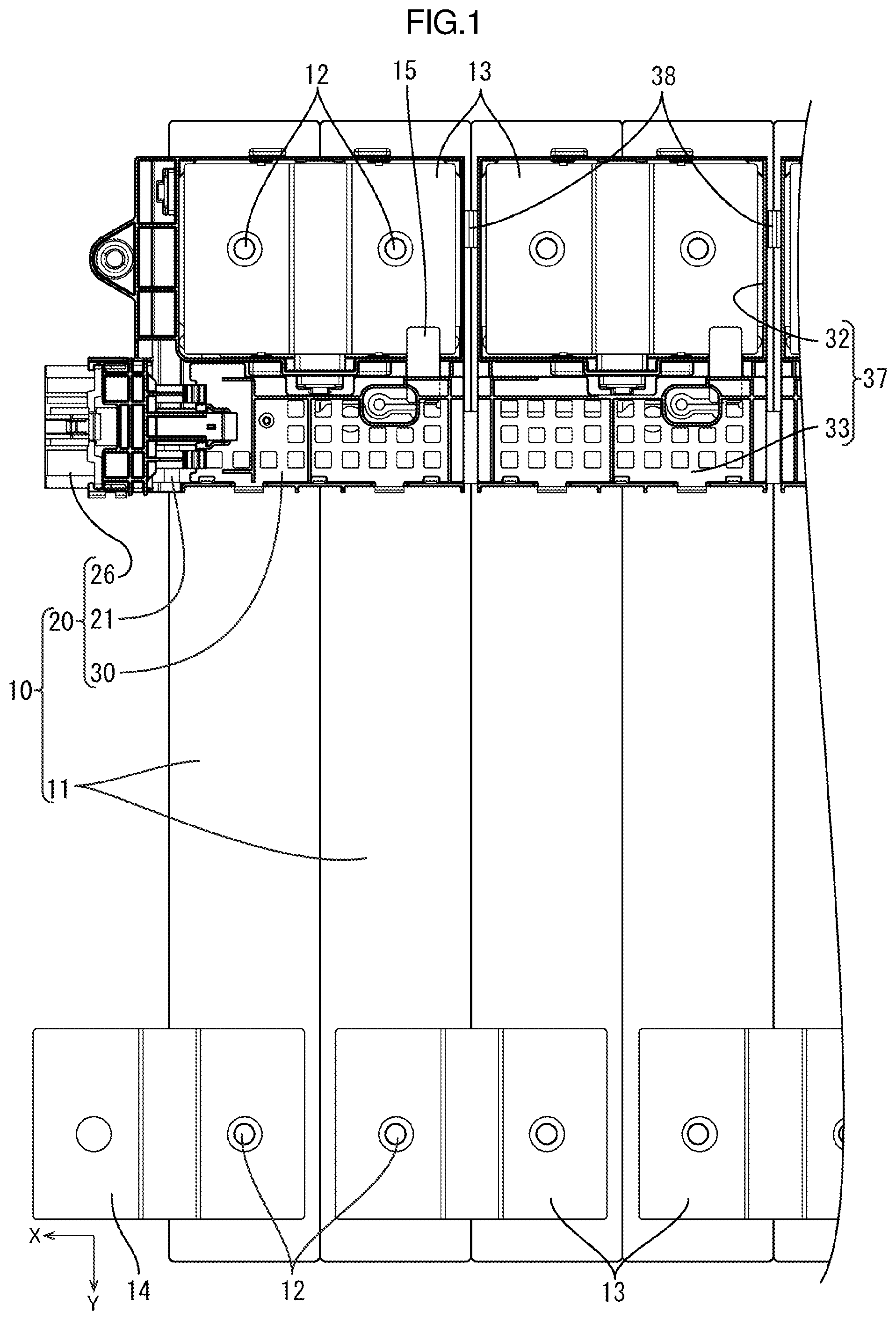 Patent US12592457 Figure 1 – Wiring module