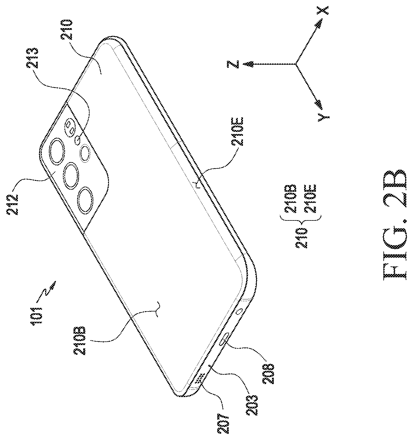 Patent US12592474 Figure 3 – Electronic device including metal antenna