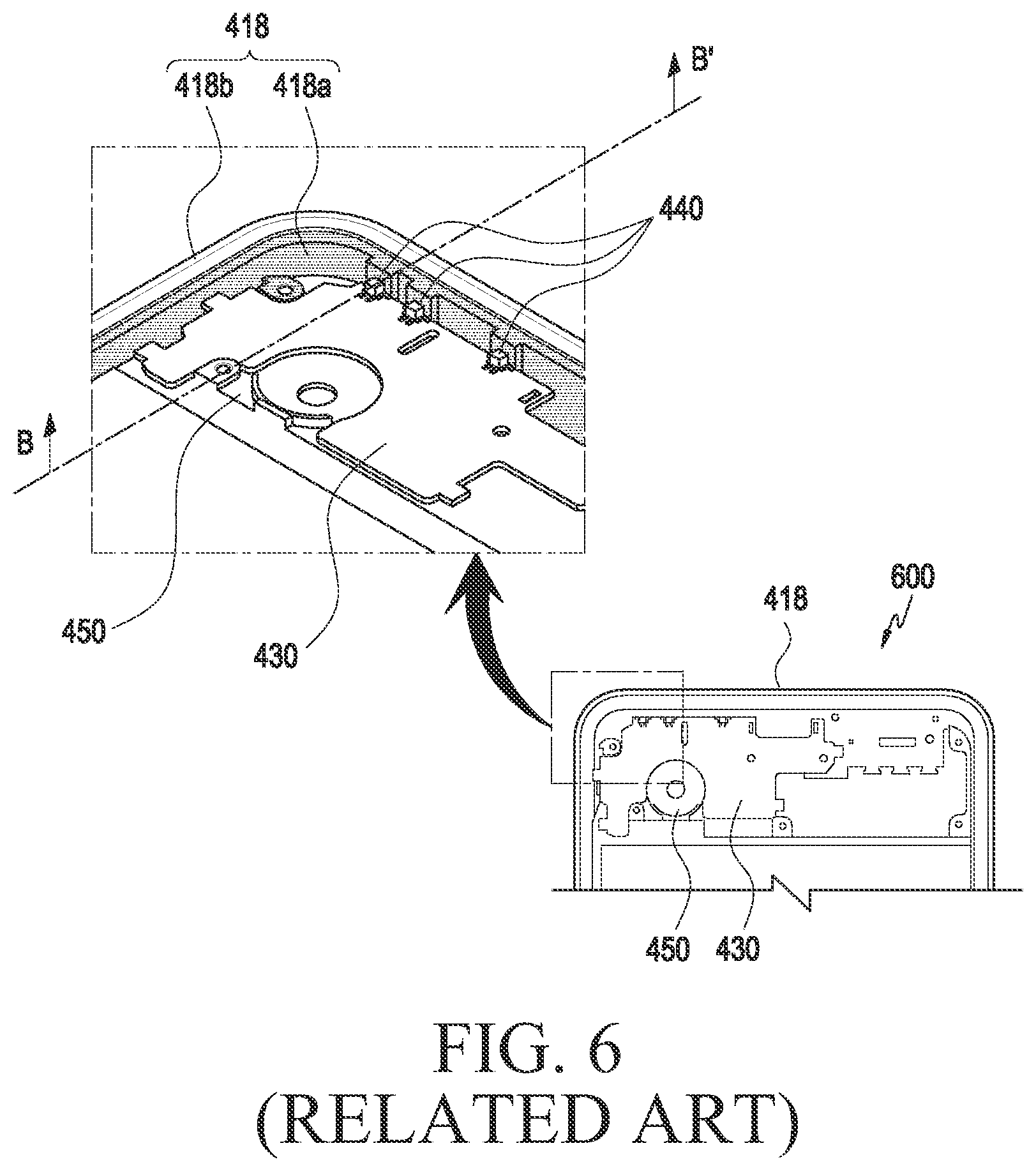 Patent US12592474 Figure 6 – Electronic device including metal antenna