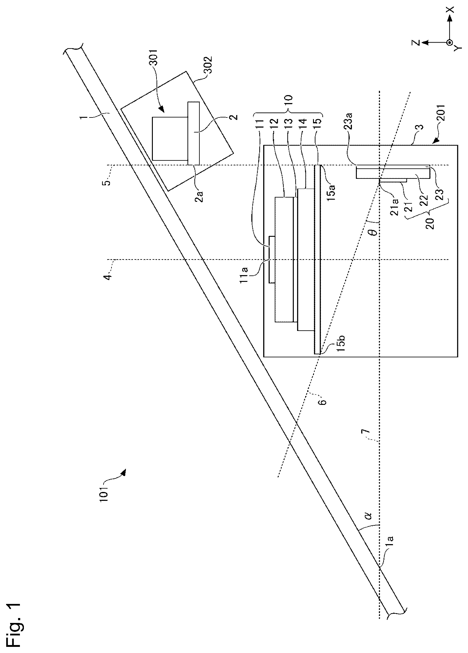 Patent US12592480 — Vehicle antenna device and antenna module — Figure 1