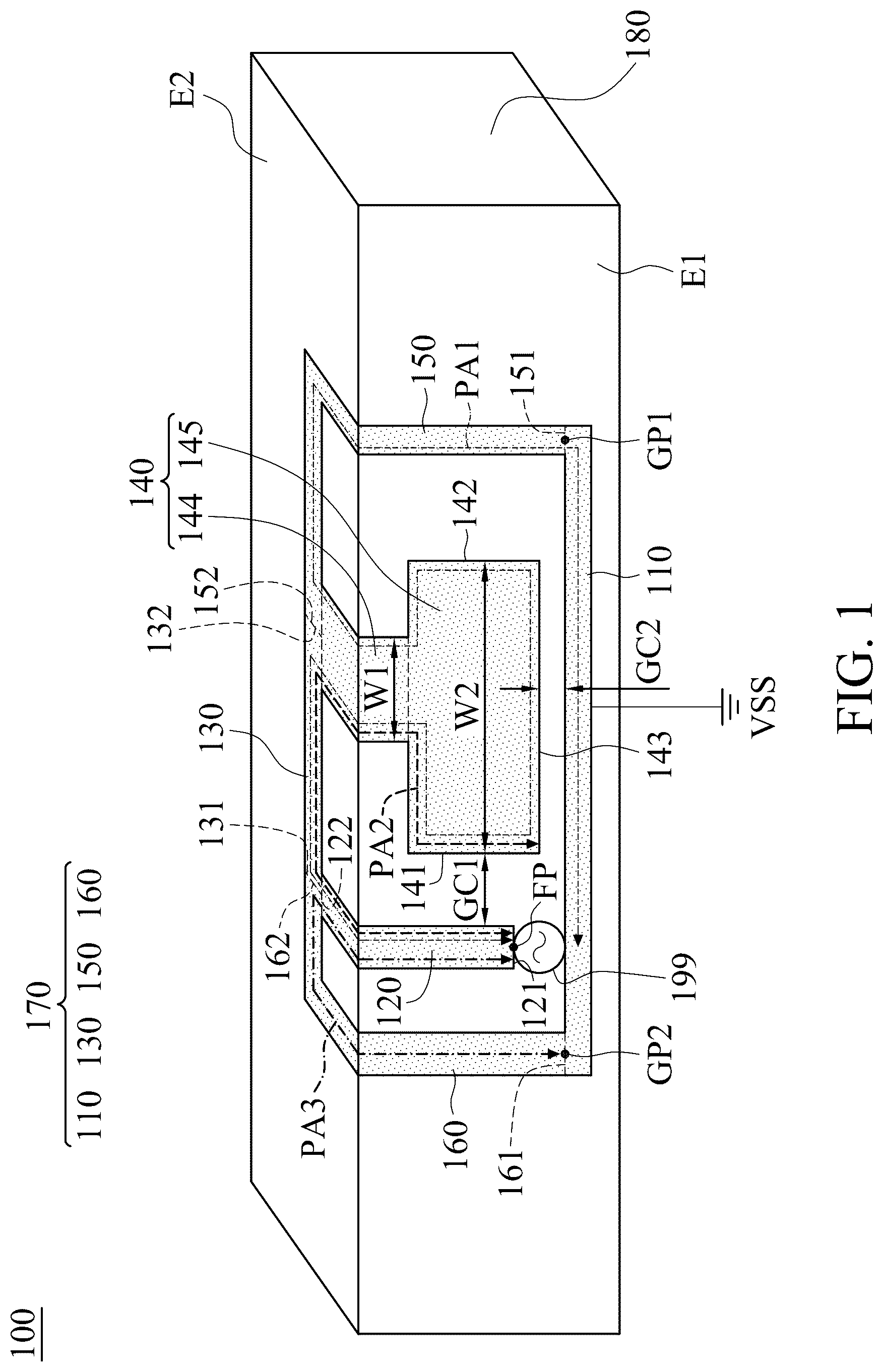 Patent US12592489 — Antenna structure — Figure 1