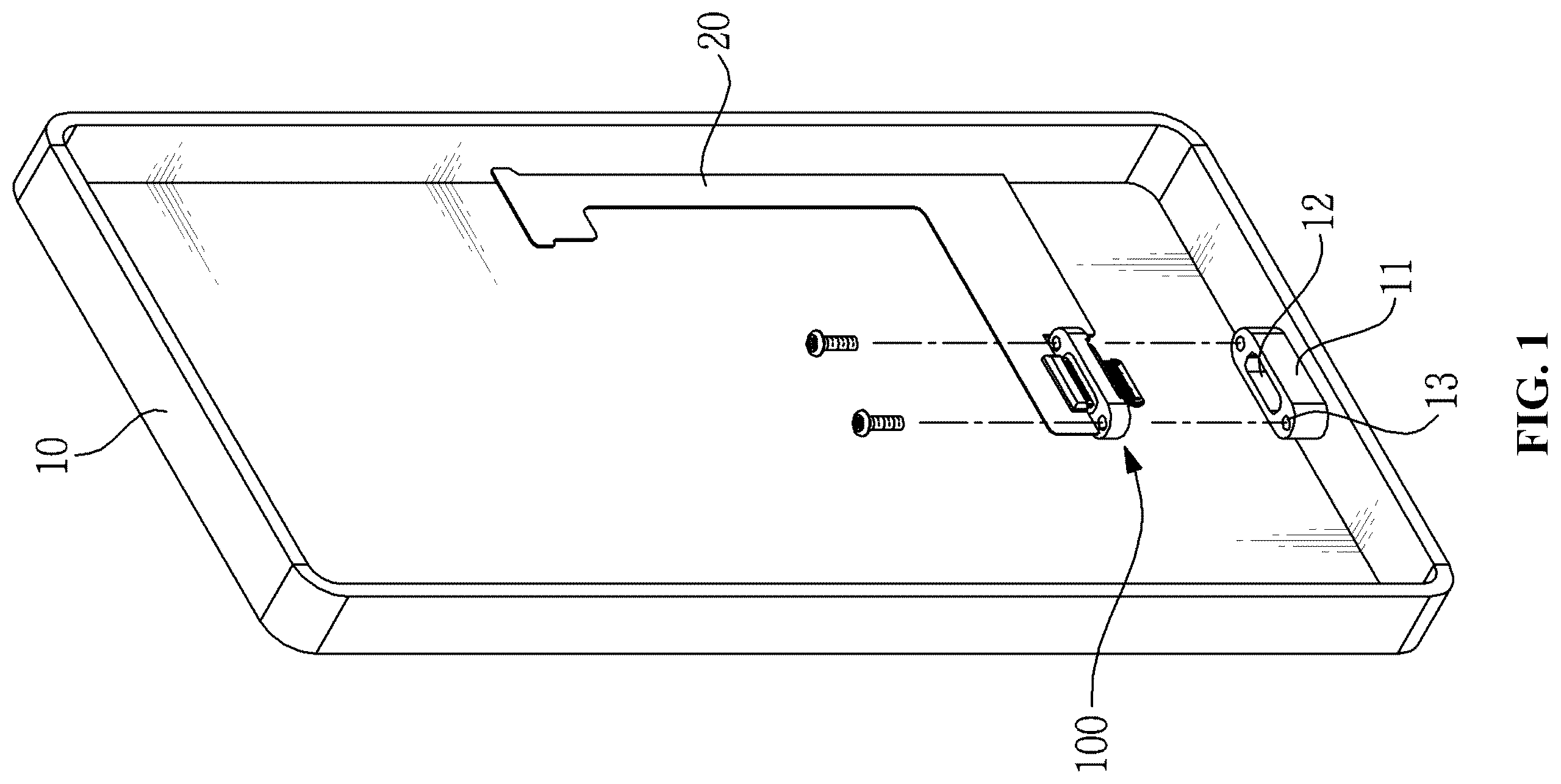 Patent US12592511 — Metal shell-less receptacle connector — Figure 1