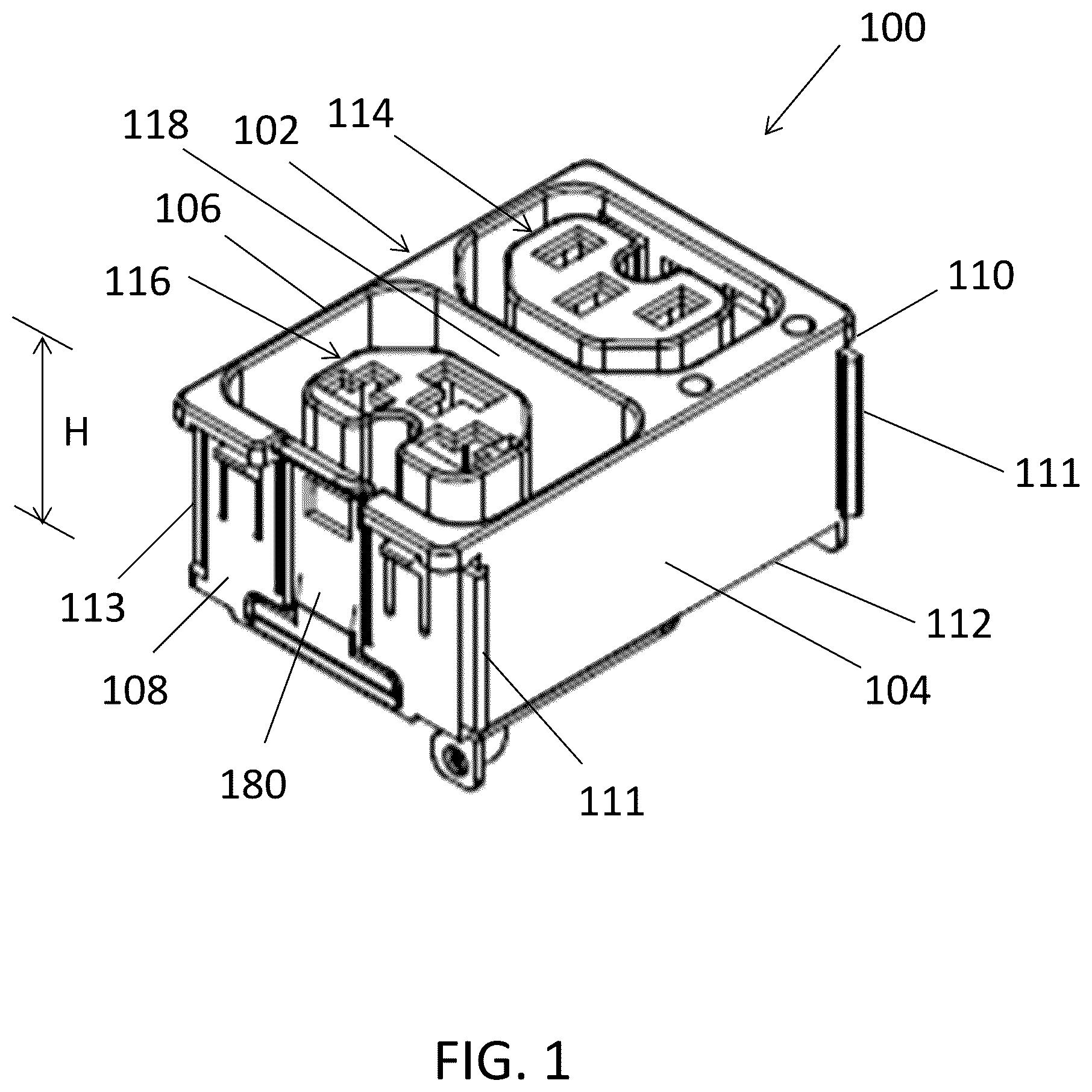 Patent US12592529 — Combination outlet assembly and power distribution unit including the same — Figure 1