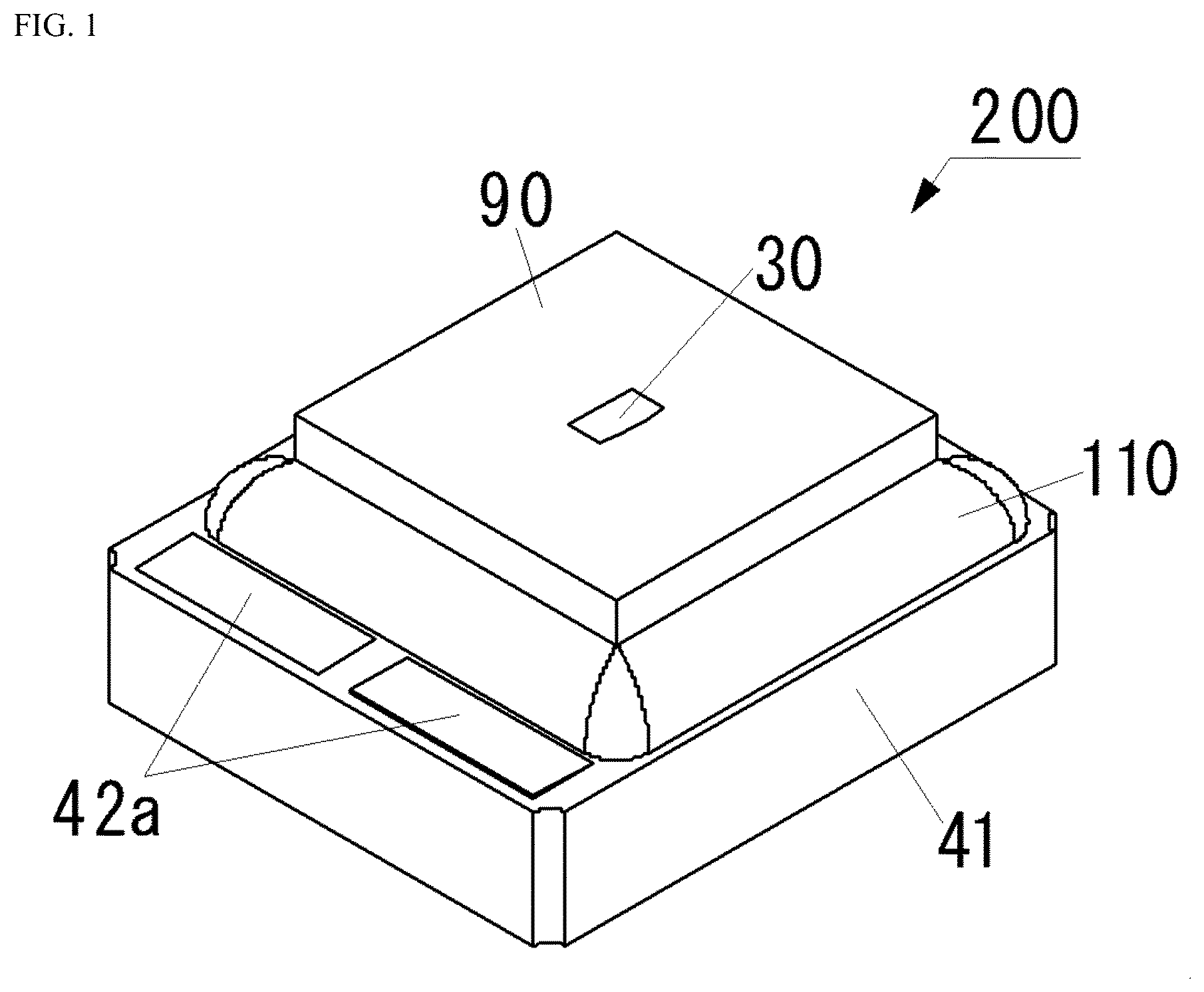 Patent US12592539 Figure 1 – Light emitting device