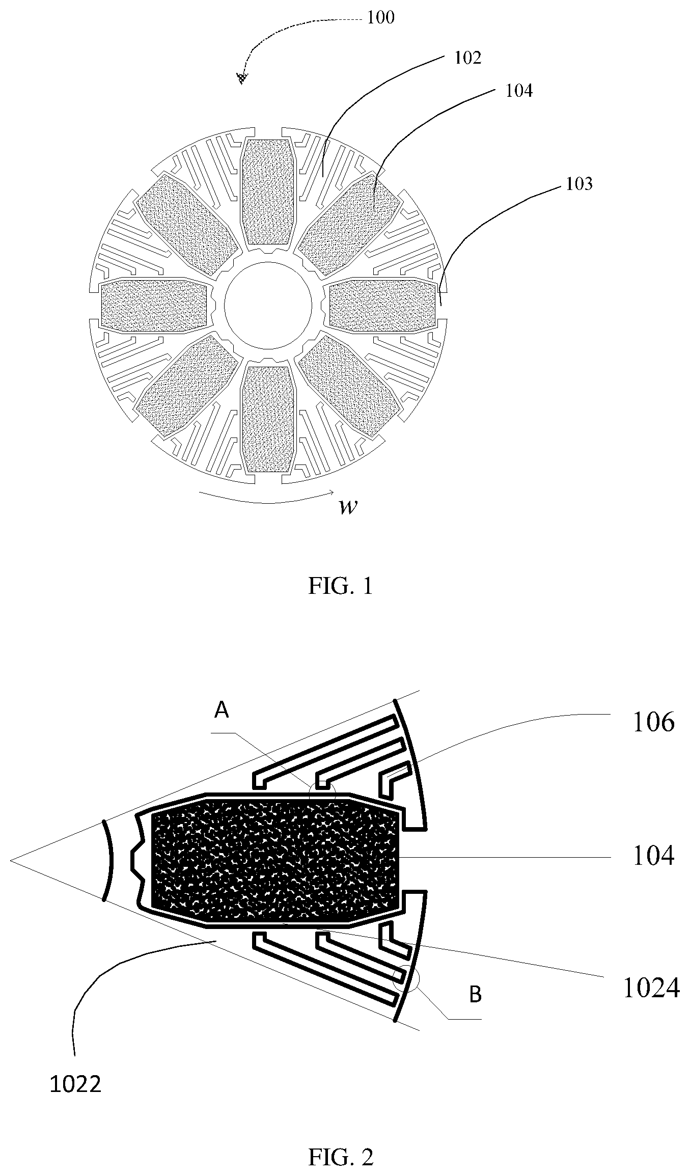 Patent US12592594 — Rotor structure, motor structure, and laundry treatment device — Figure 1