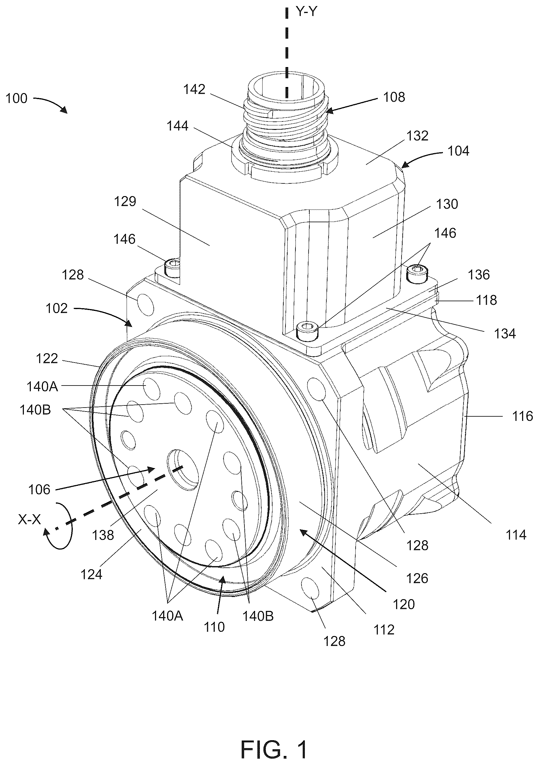 Patent US12592616 — Servo actuator with electromagnetic interference shielding — Figure 1