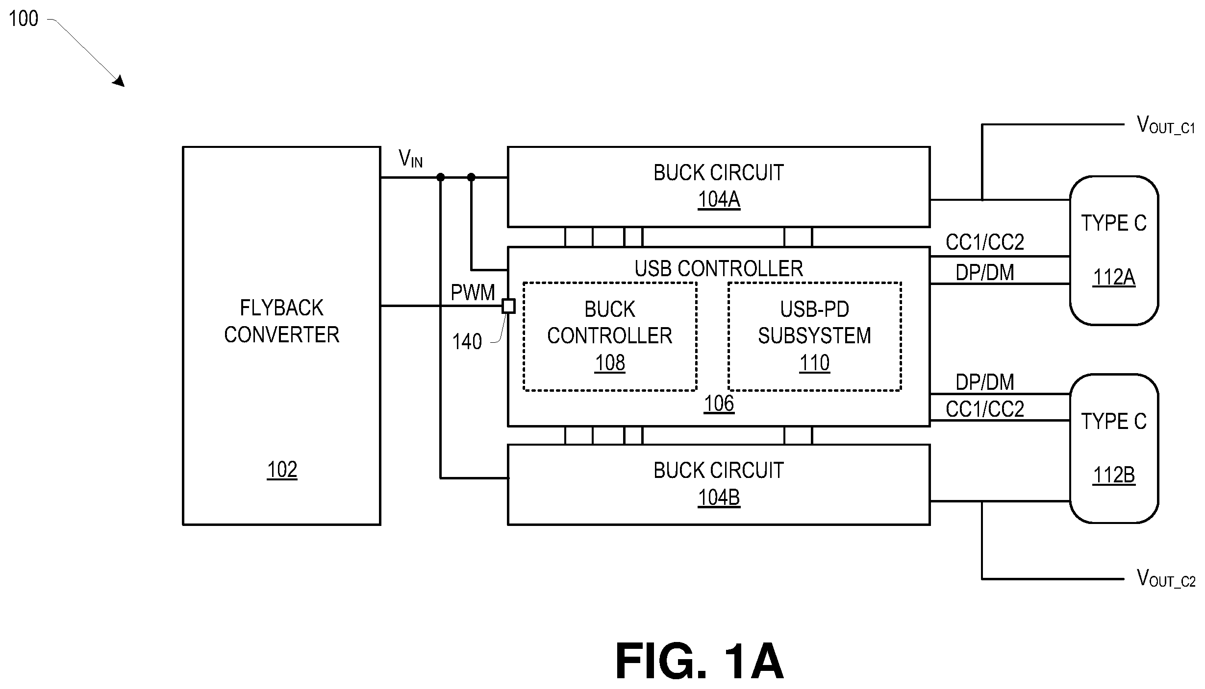 Patent US12592643 Figure 1 – Power adapter power delivery