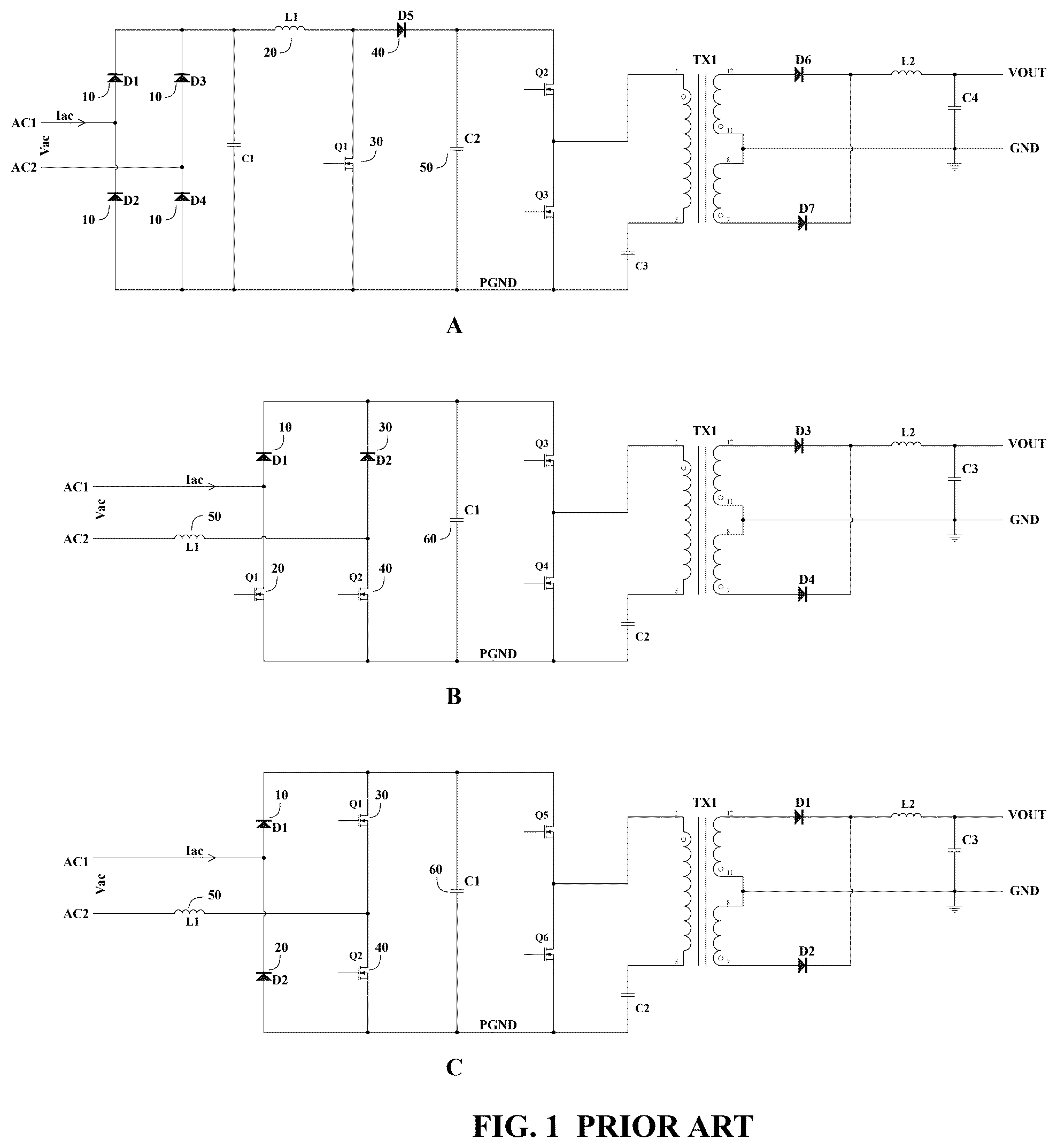 Patent US12592652 — Hig efficiency AC-DC converter — Figure 1