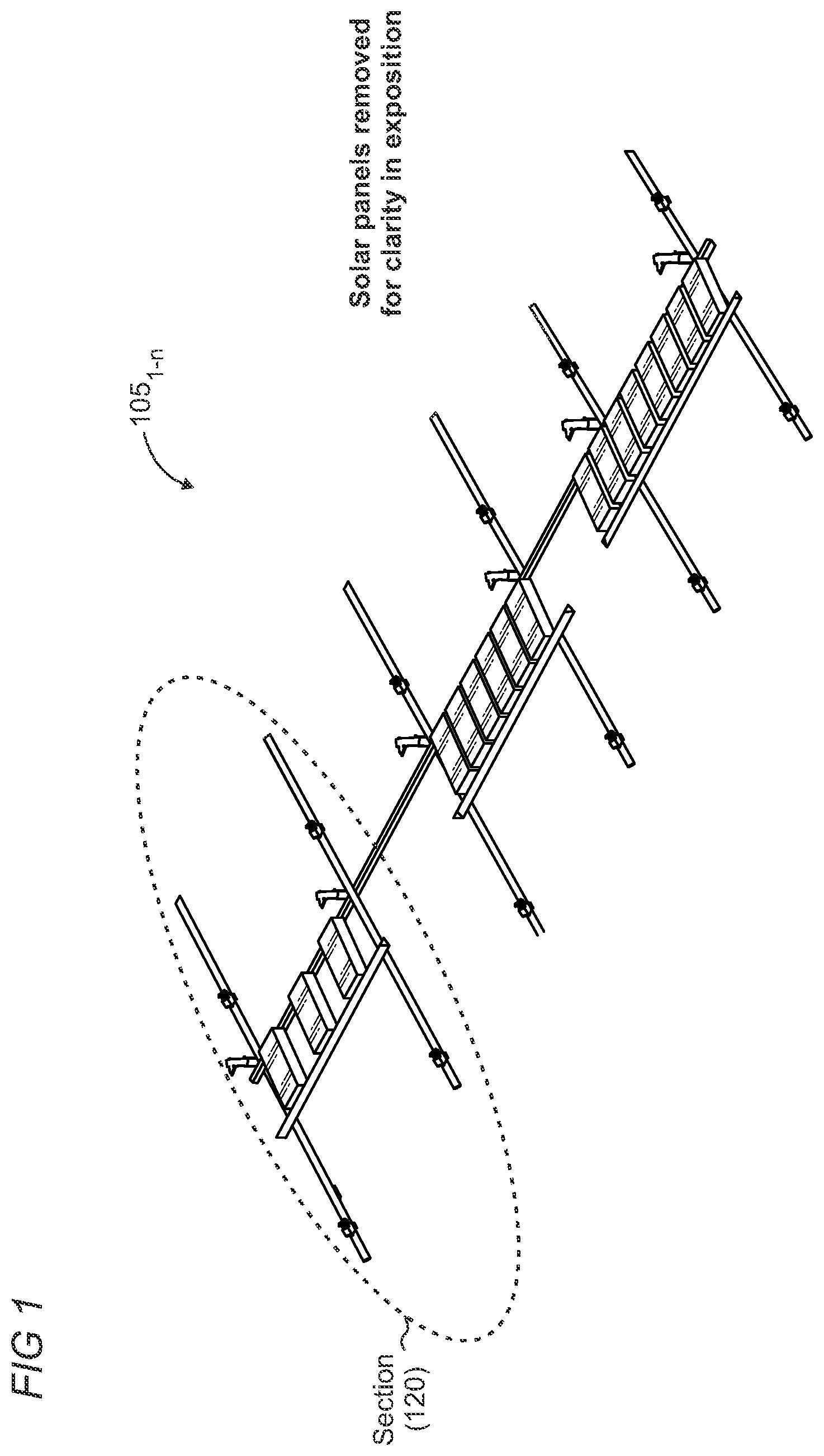 Patent US12592663 — Support member for a solar panel rack — Figure 1