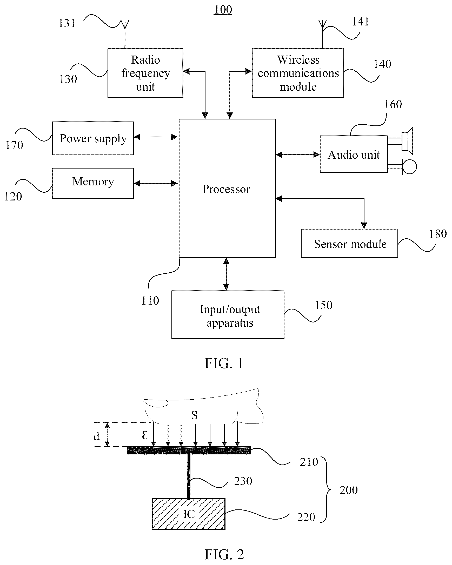 Patent US12592699 Figure 1 – Electronic device