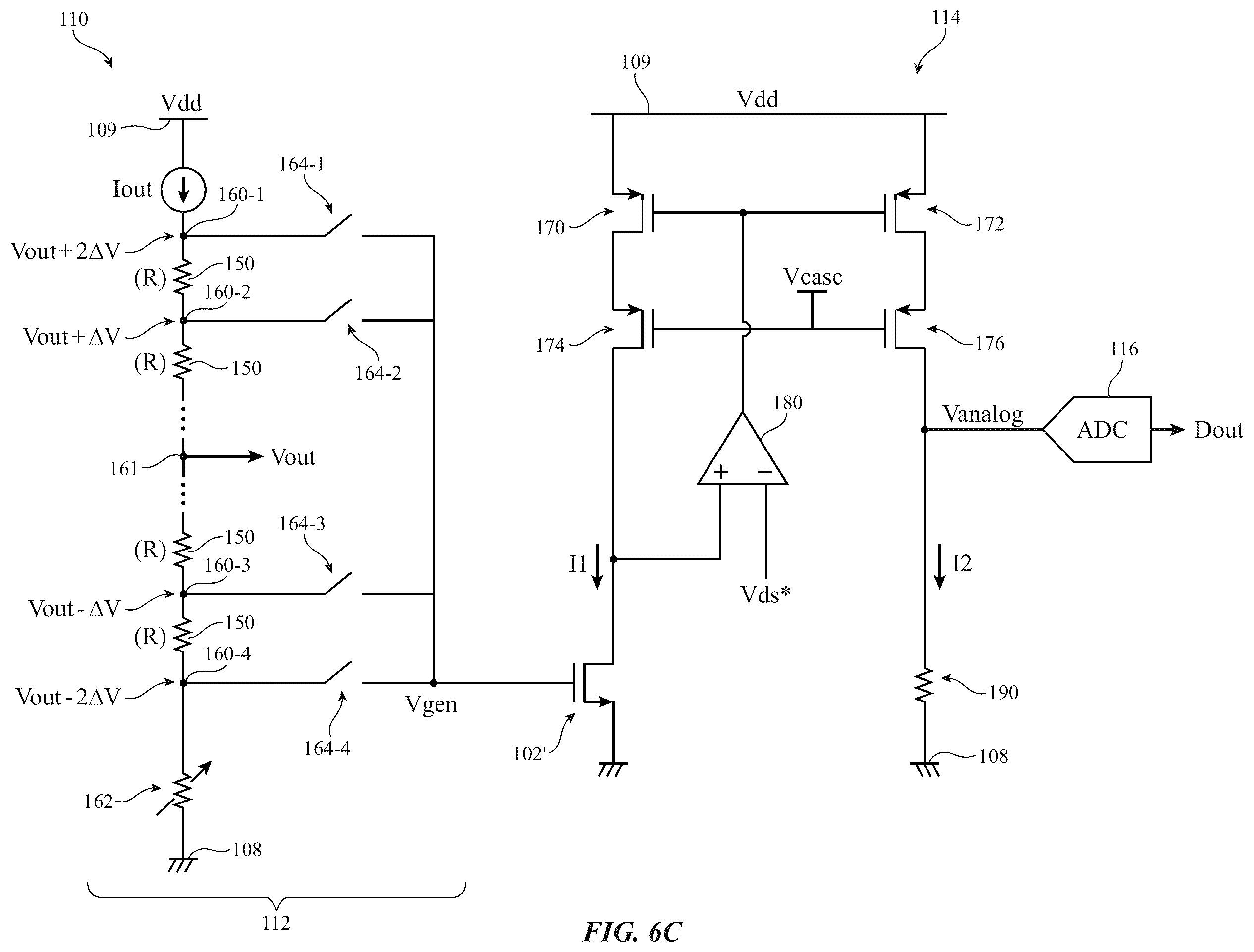 Patent US12592741 Figure 7 – Bias point selection circuitry for improved linearity