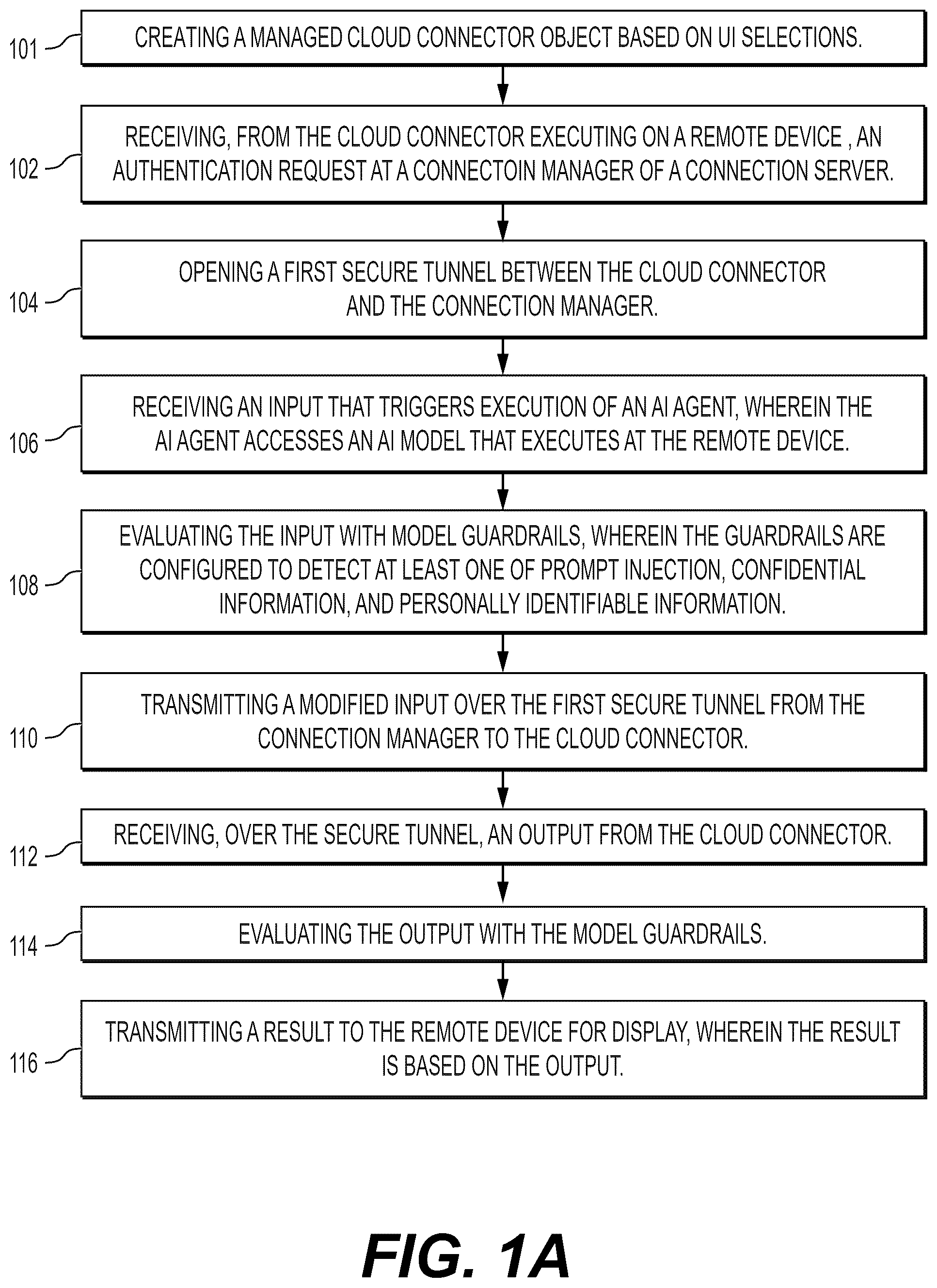 Patent US12592823 — Secure tunnel access to remote client resources for artificial intelligence agents — Figure 1