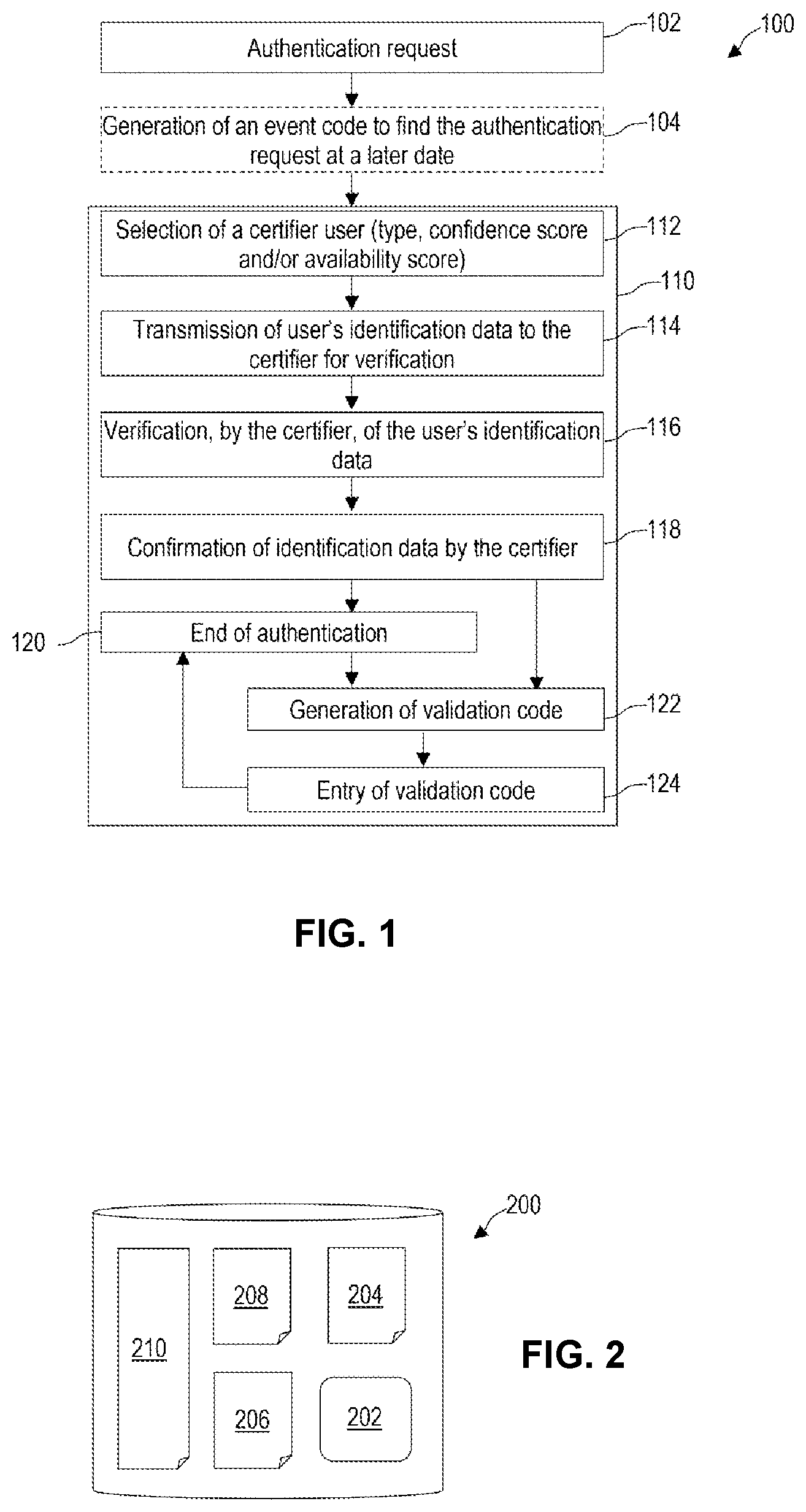 Patent US12592925 — Method and system for authenticating a user on an identity-as-a-service server with a trusted third party — Figure 1