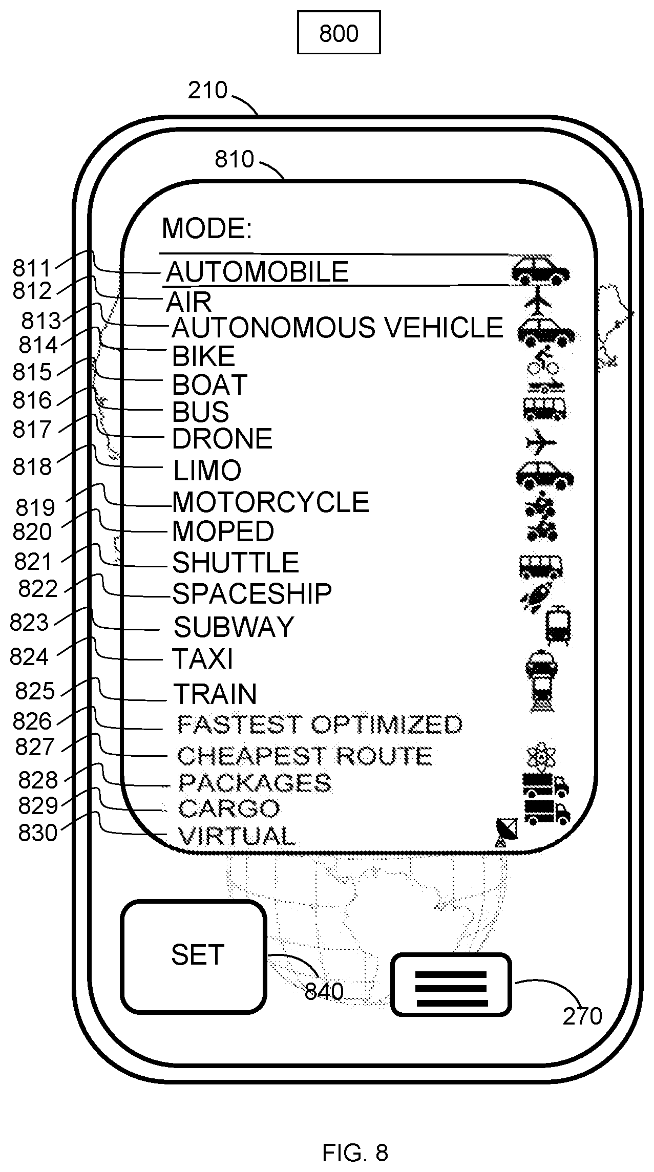 Patent US12597068 Figure 8 – Systems and methods for geolocation portfolio exchanges