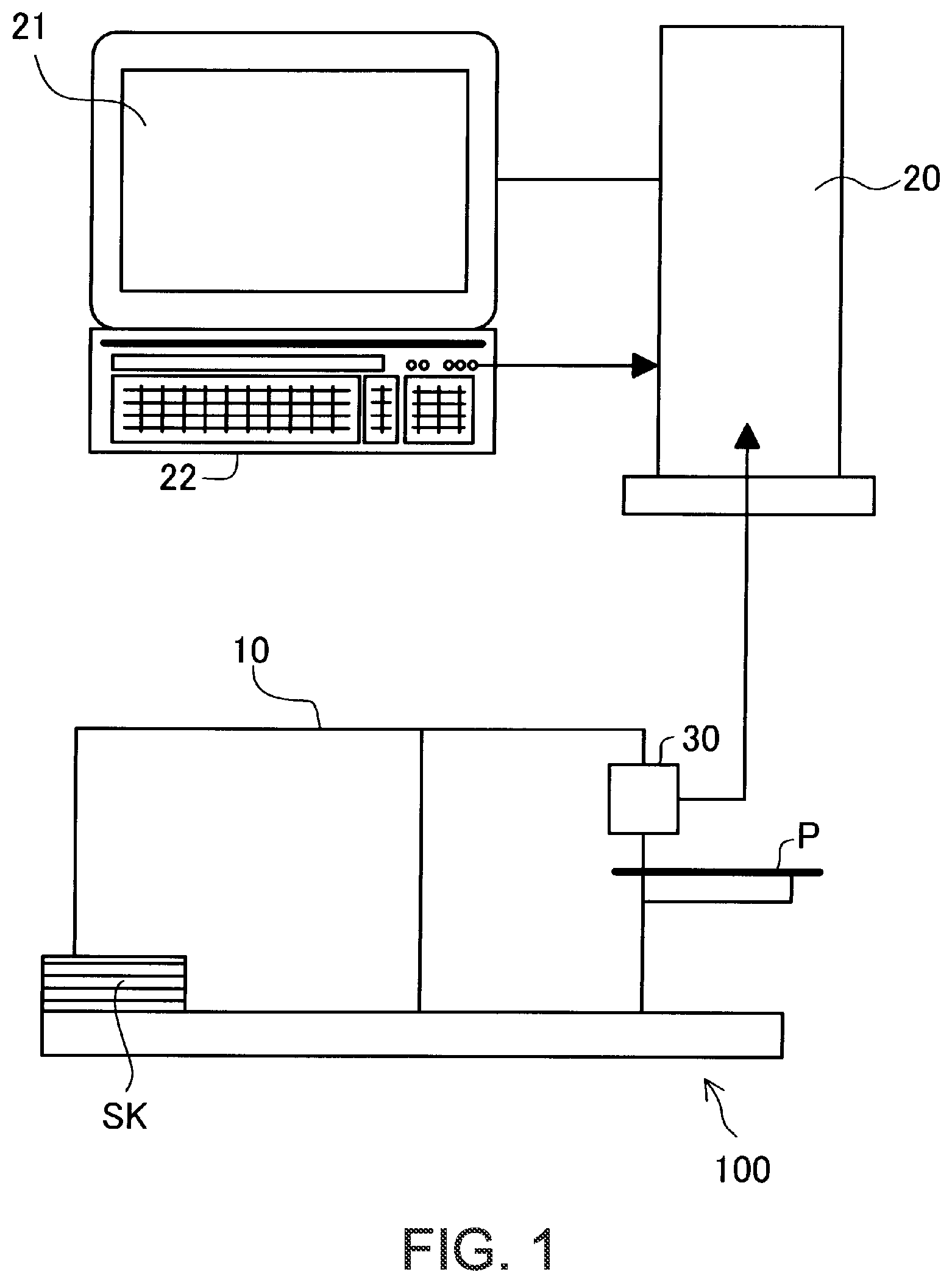 Patent US12597120 — Printed image defect discrimination device and method displaying detected defects in list by type in display mode according to state of defect — Figure 1