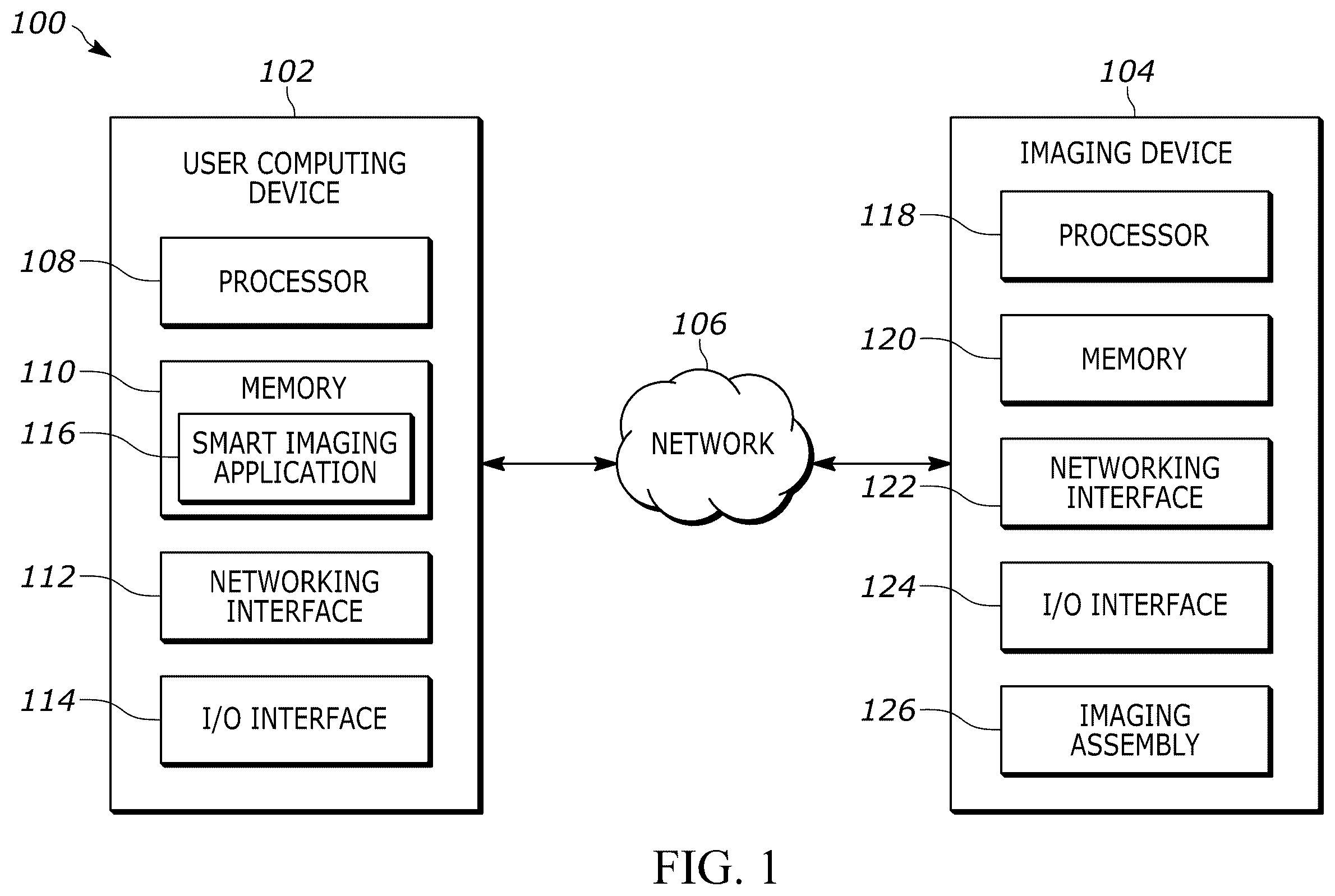 Patent US12597163 Figure 1 – Systems and methods to optimize imaging settings for a machine vision job