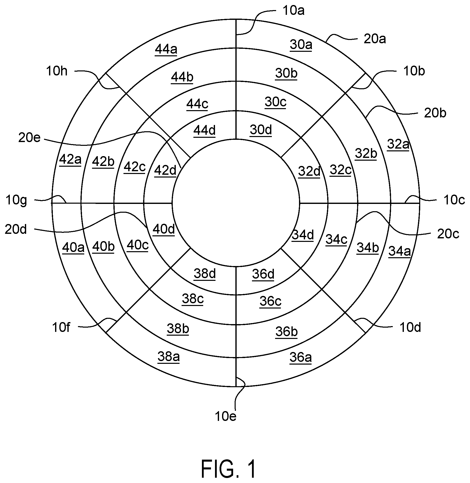 Patent US12597316 — Gaming device, system and method for radial-orbital payline mechanism — Figure 1