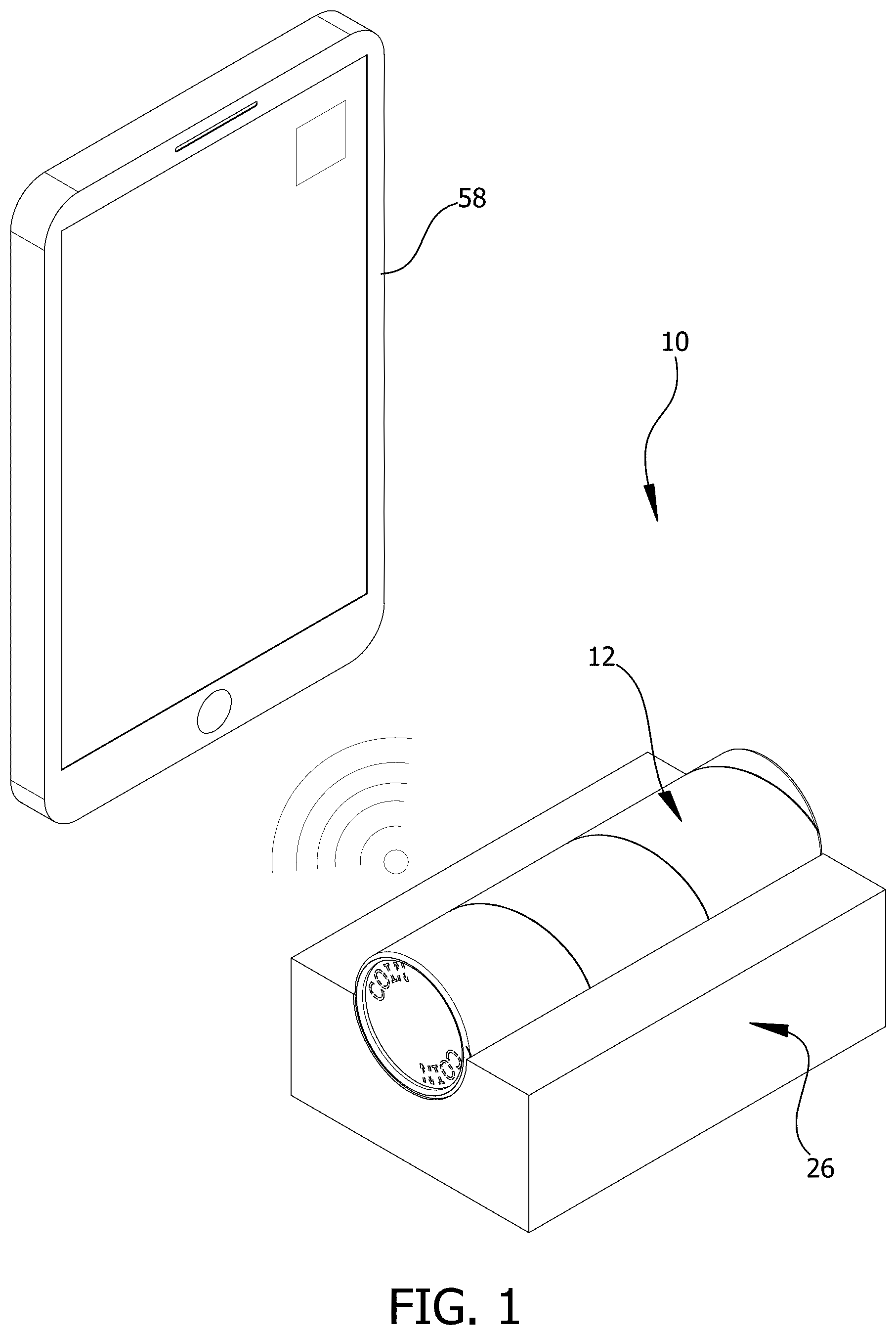 Patent US12597325 — Coin anti-theft device — Figure 1