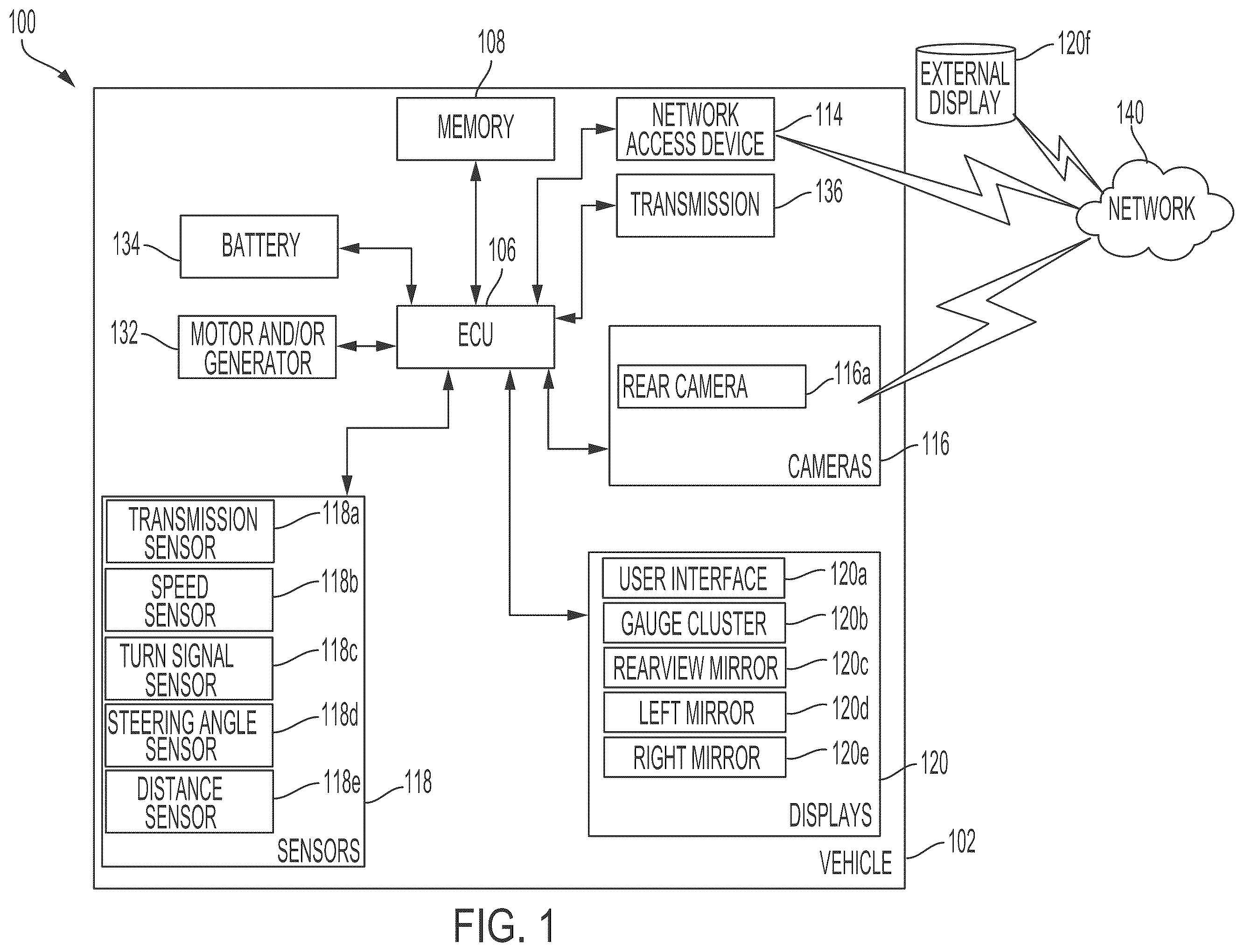 Patent US12597345 — Methods, systems, and devices for e-mirror traffic lane identification — Figure 1