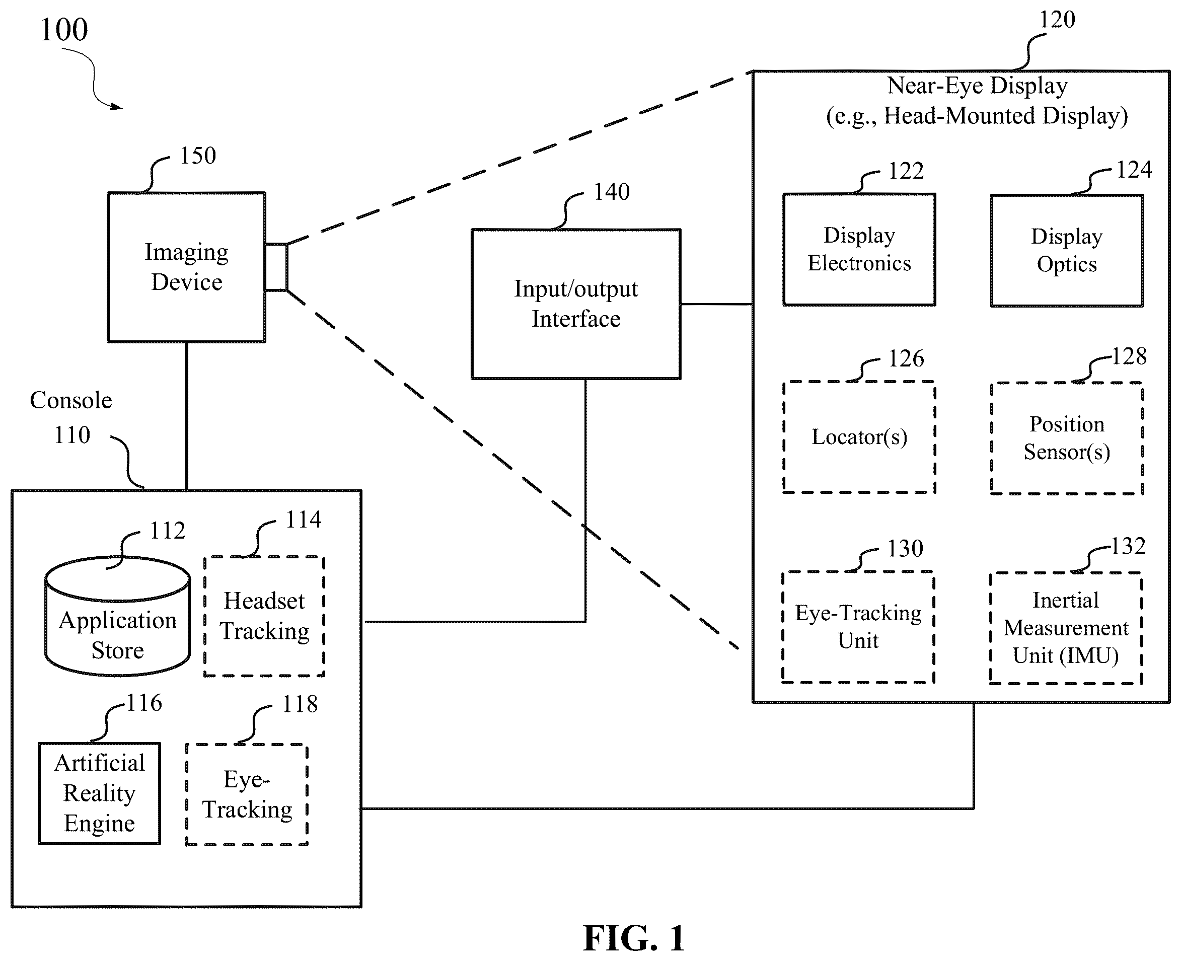 Patent US12597373 — Brightness roll-off compensation for virtual reality displays — Figure 1