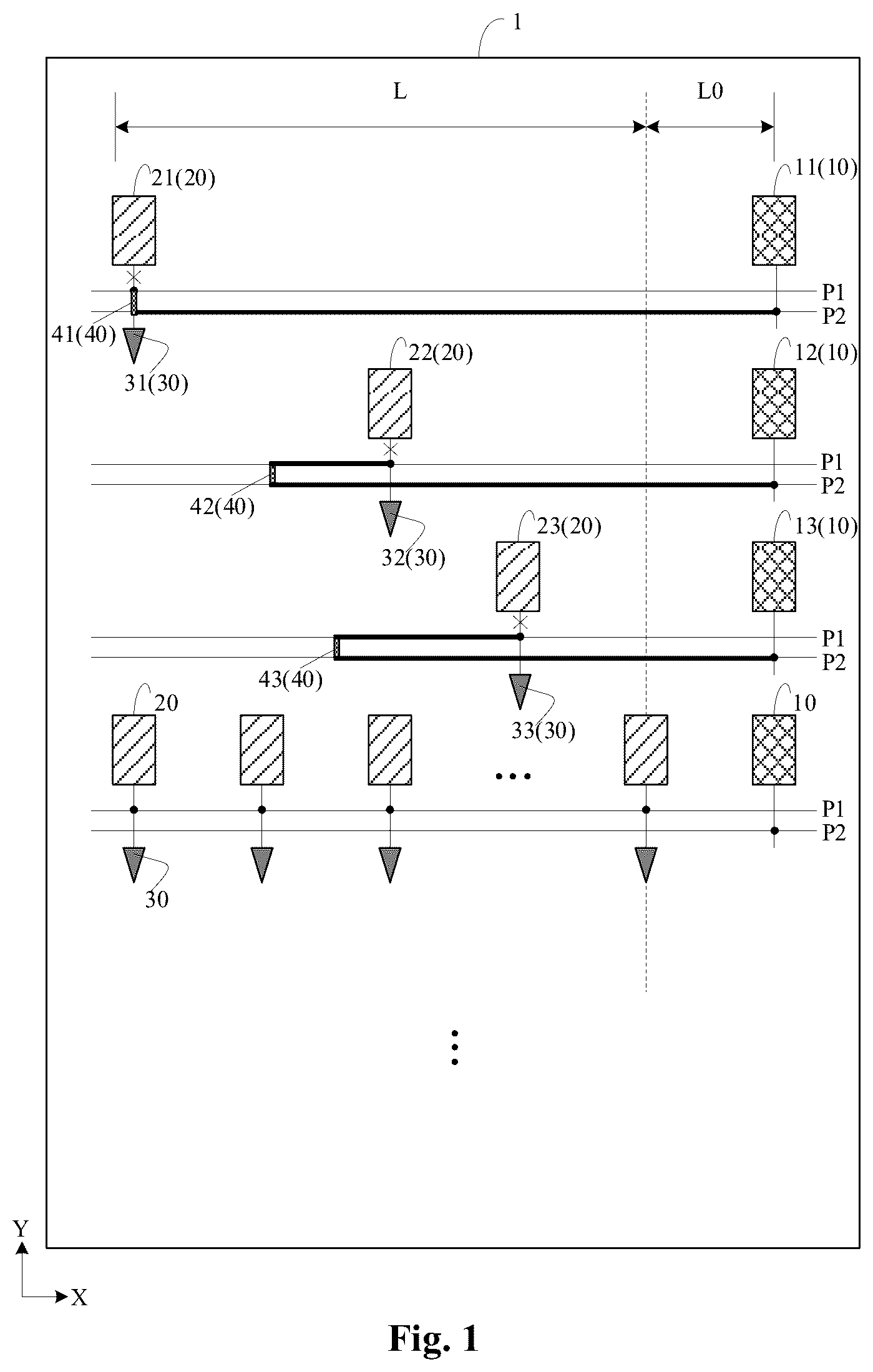 Patent US12597387 — Display panel, display device and pixel repair method — Figure 1