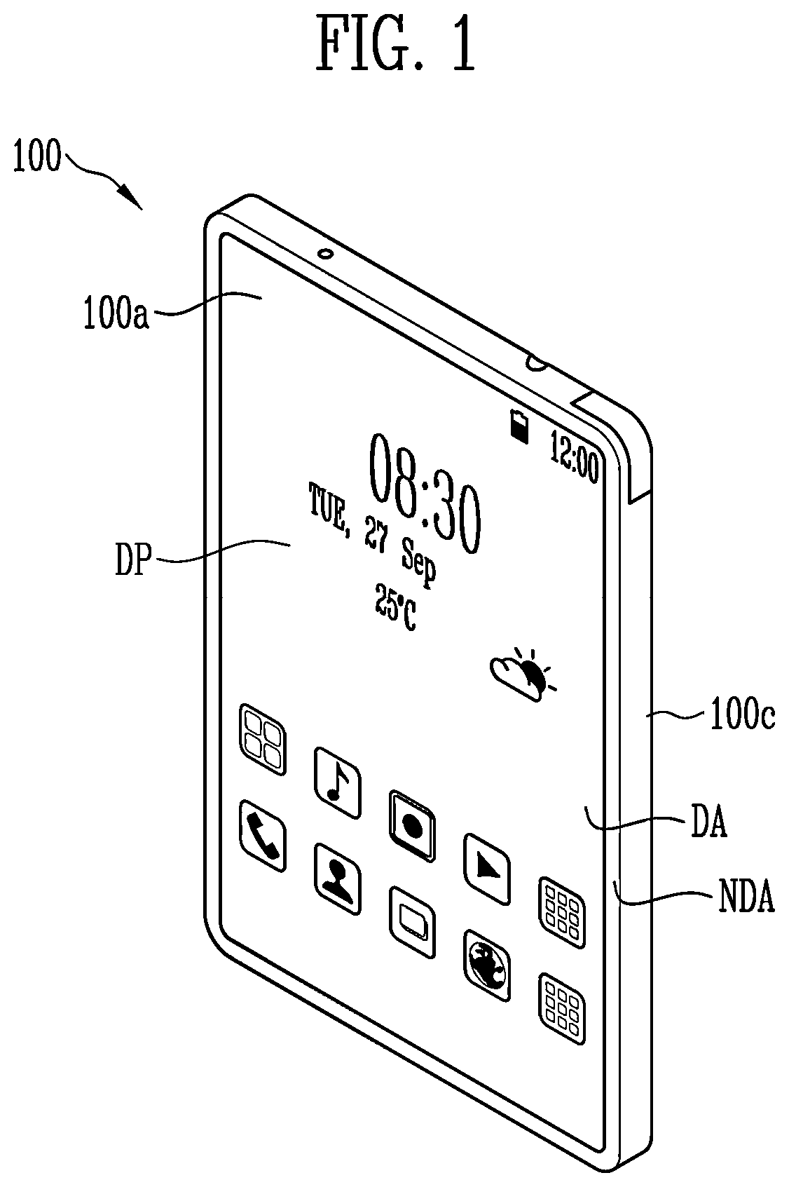 Patent US12597395 — Display device and method of driving the same — Figure 1
