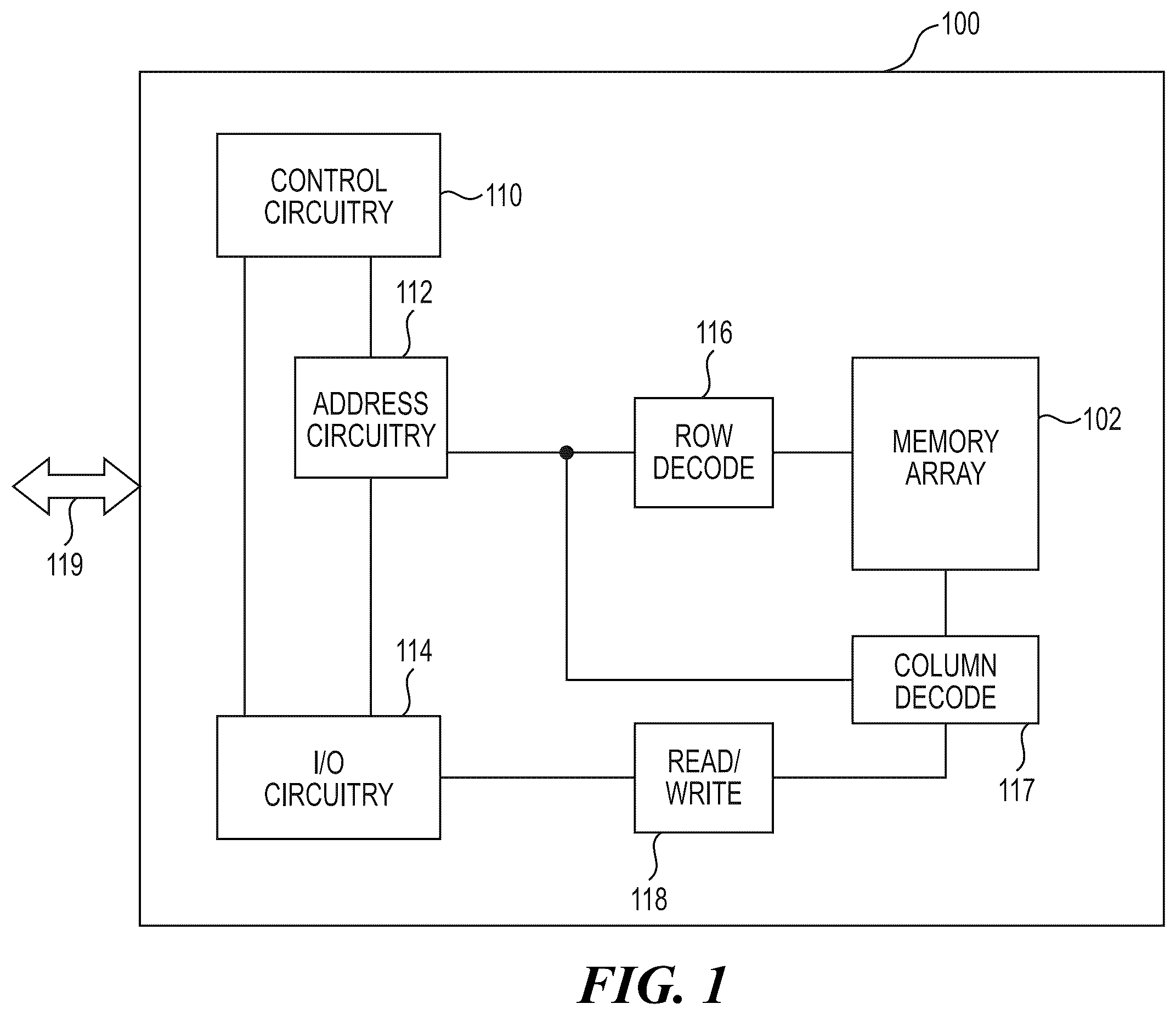 Patent US12597472 — Selectively erasing one of multiple erase blocks coupled to a same string using gate induced drain leakage — Figure 1