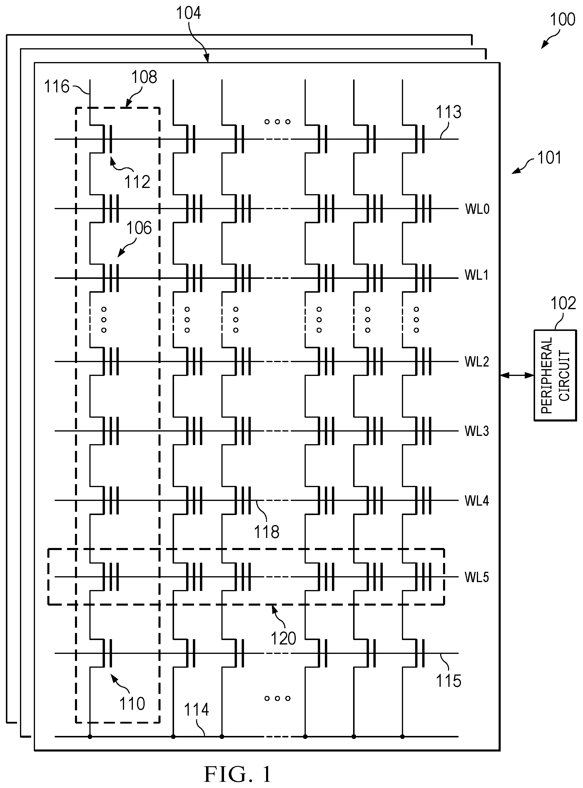 Patent US12597477 — Detection of leakage current in flash memory — Figure 1
