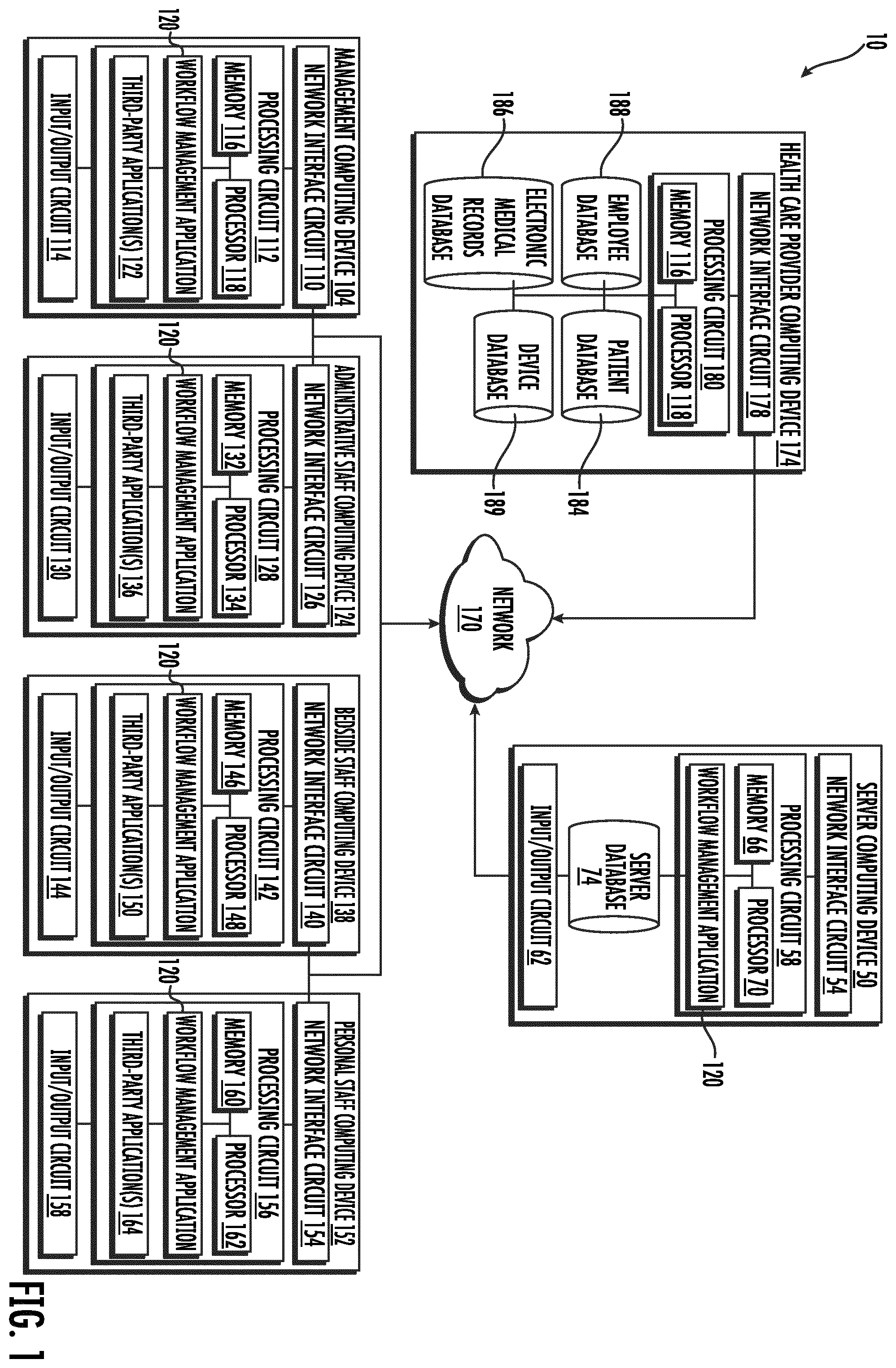 Patent US12597509 — Systems and methods for medical device task generation and management — Figure 1