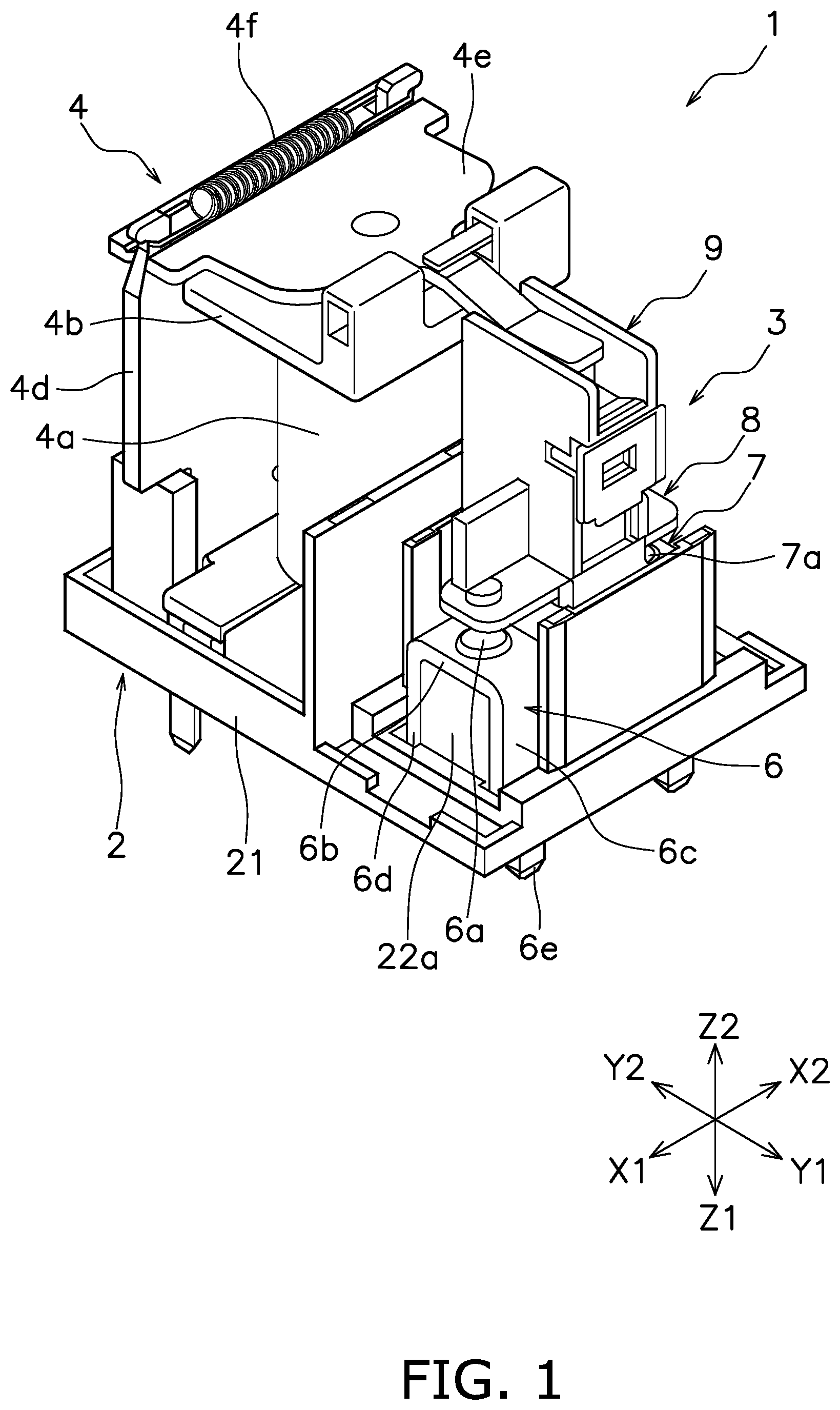 Patent US12597576 — Electromagnetic relay — Figure 1