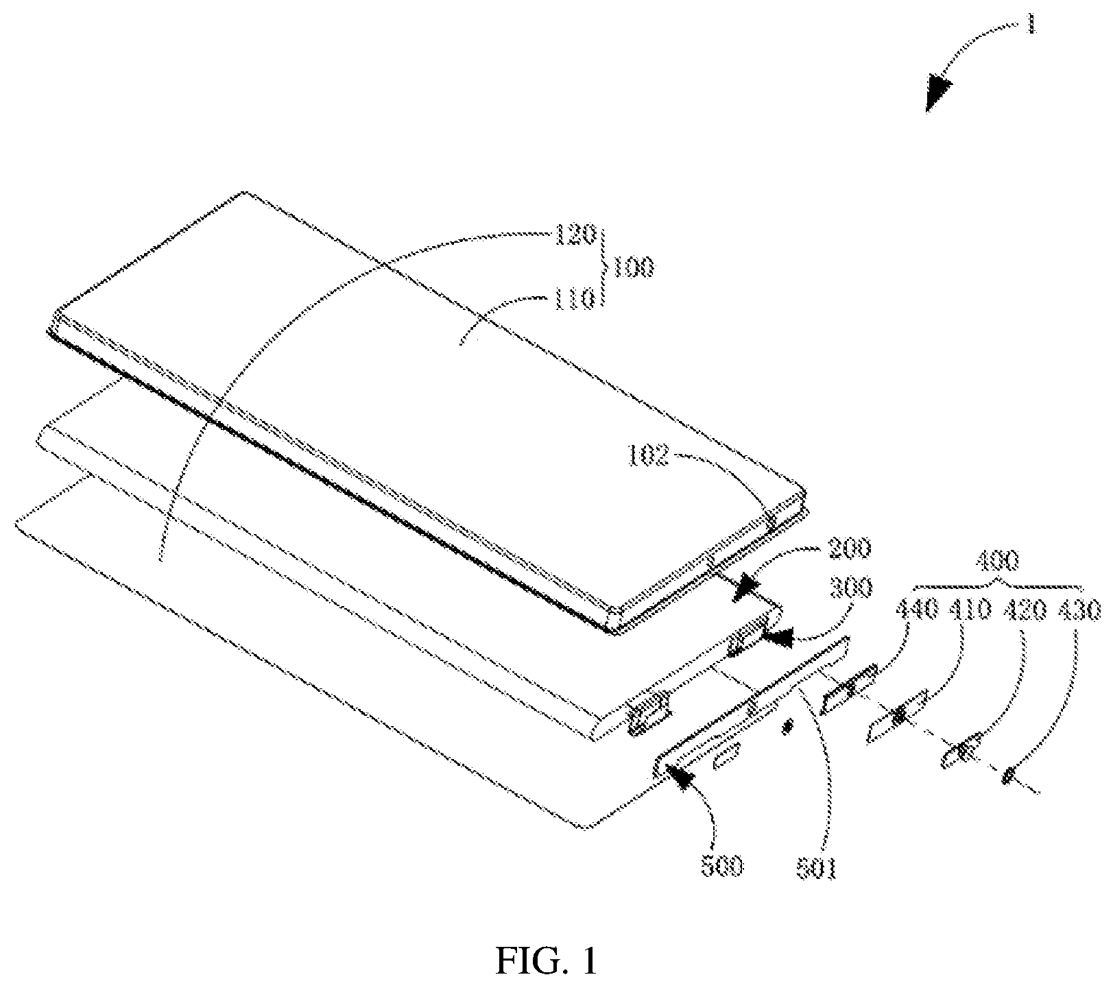 Patent US12597659 — Battery unit and feedthrough assembly — Figure 1