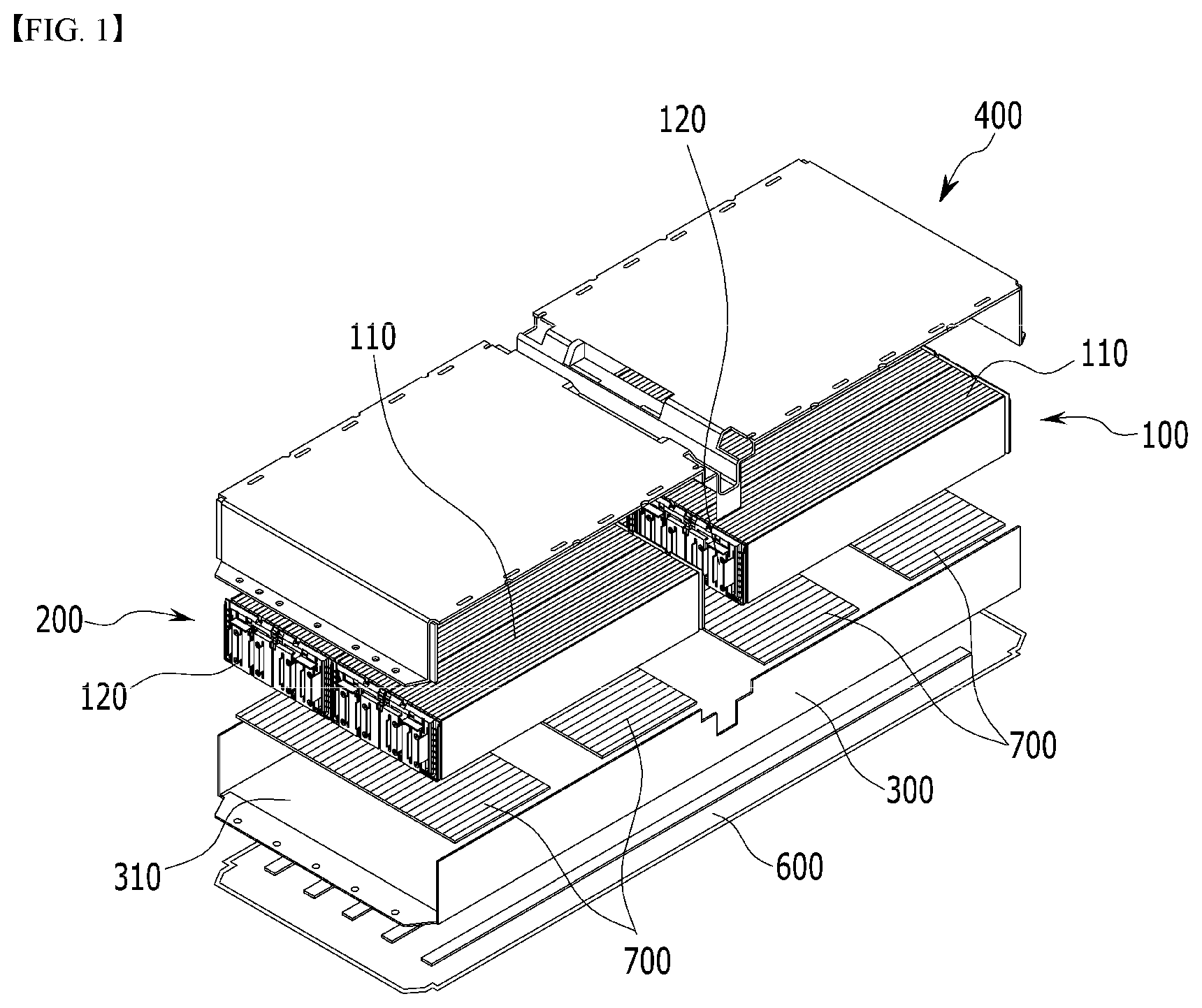 Patent US12597672 — Battery module and battery pack including the same — Figure 1