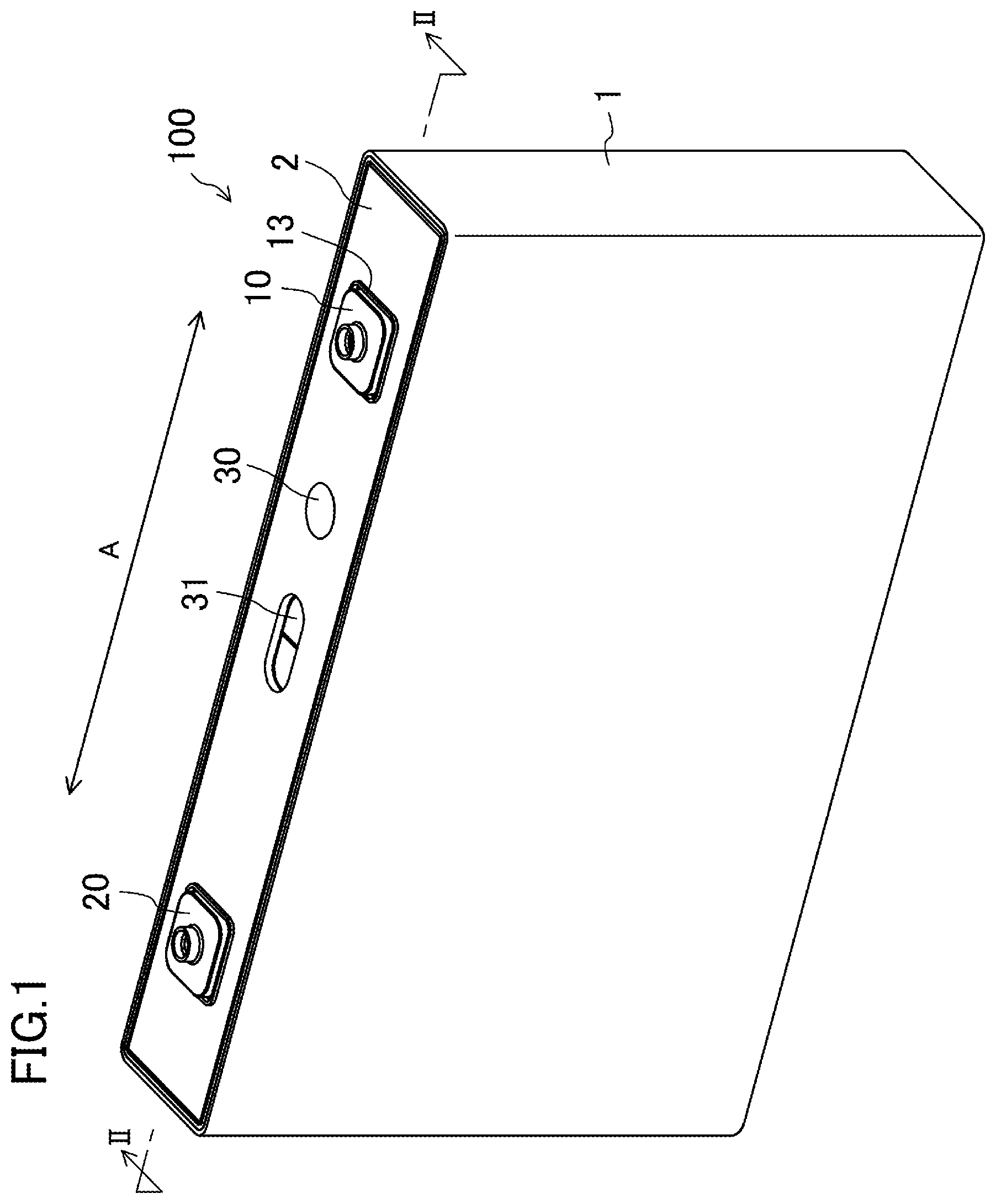 Patent US12597681 — Secondary battery comprising insulated tab group — Figure 1