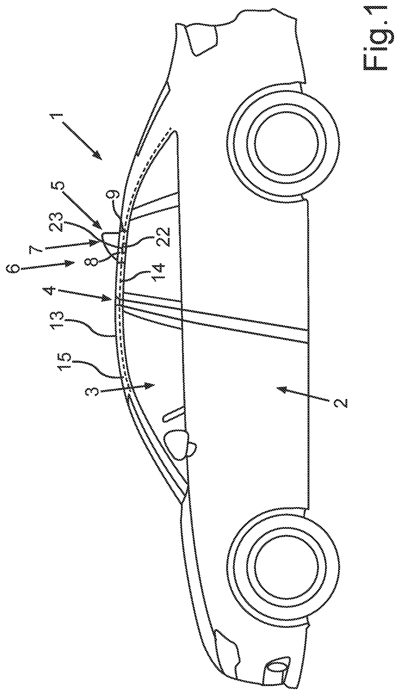 Patent US12597693 — Roof antenna module comprising a specific cooling of a control device on a vehicle roof, arrangement, motor vehicle, and method — Figure 1