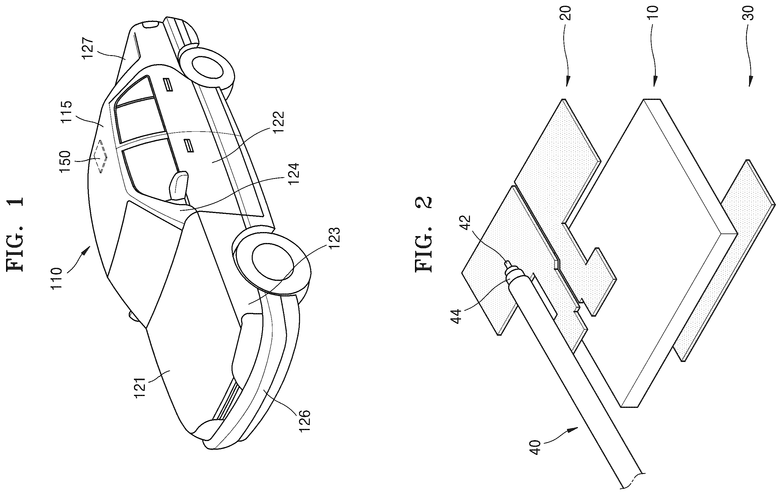 Patent US12597703 Figure 1 – Vehicular antenna device