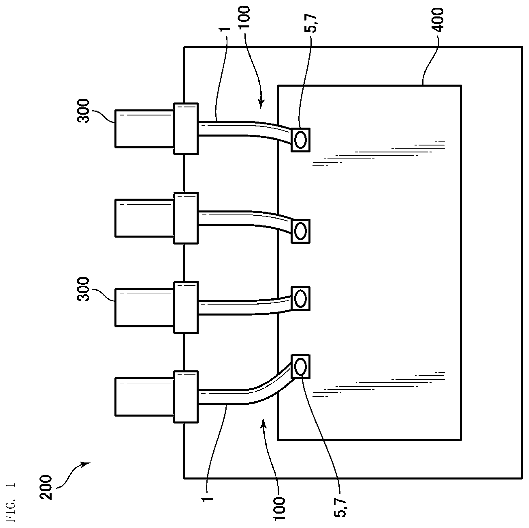 Patent US12597747 Figure 1 – Electrical connector and electrical connector assembly