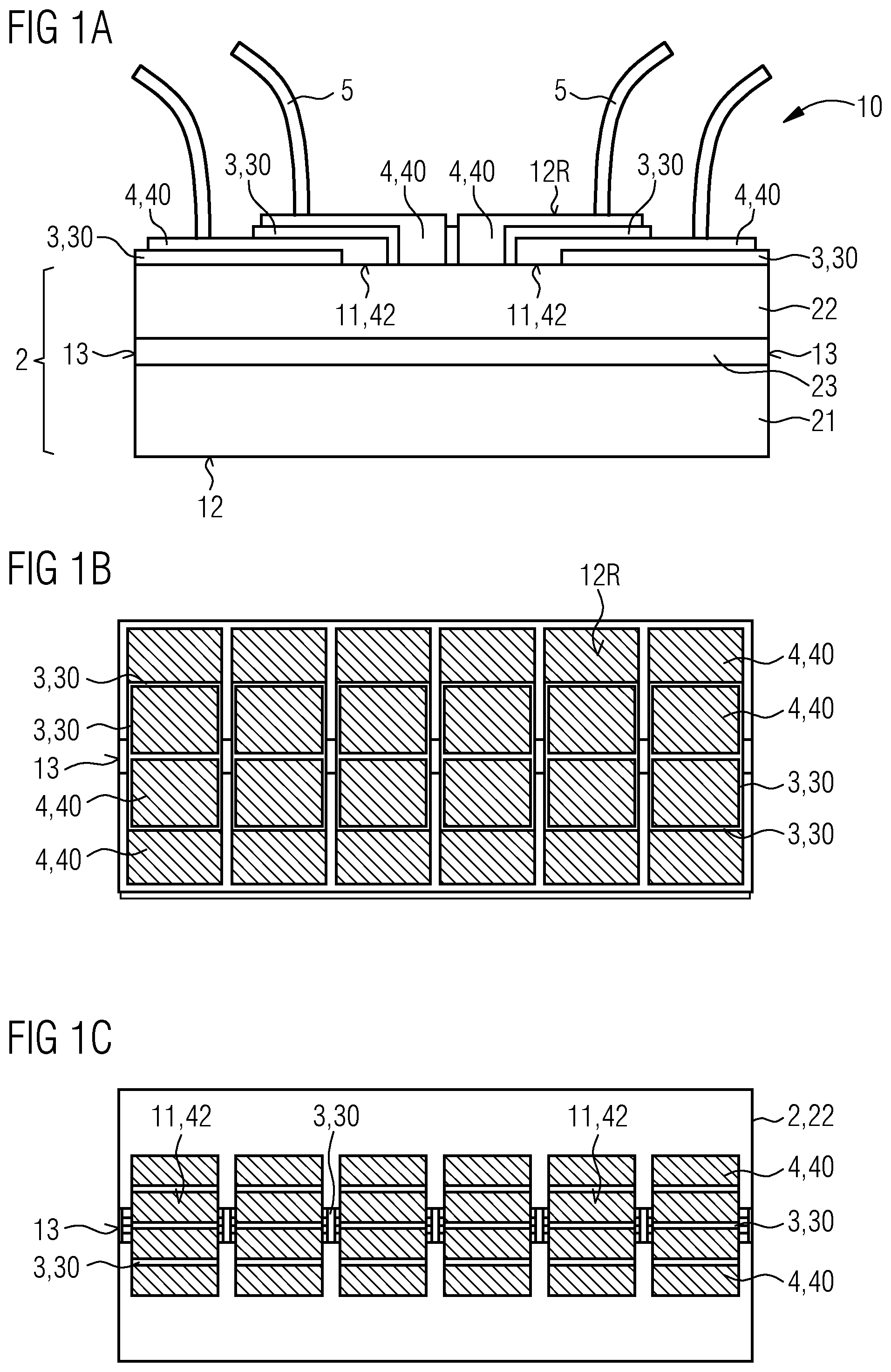 Patent US12597759 — Component with structured connection surface, and method for operating a component — Figure 1