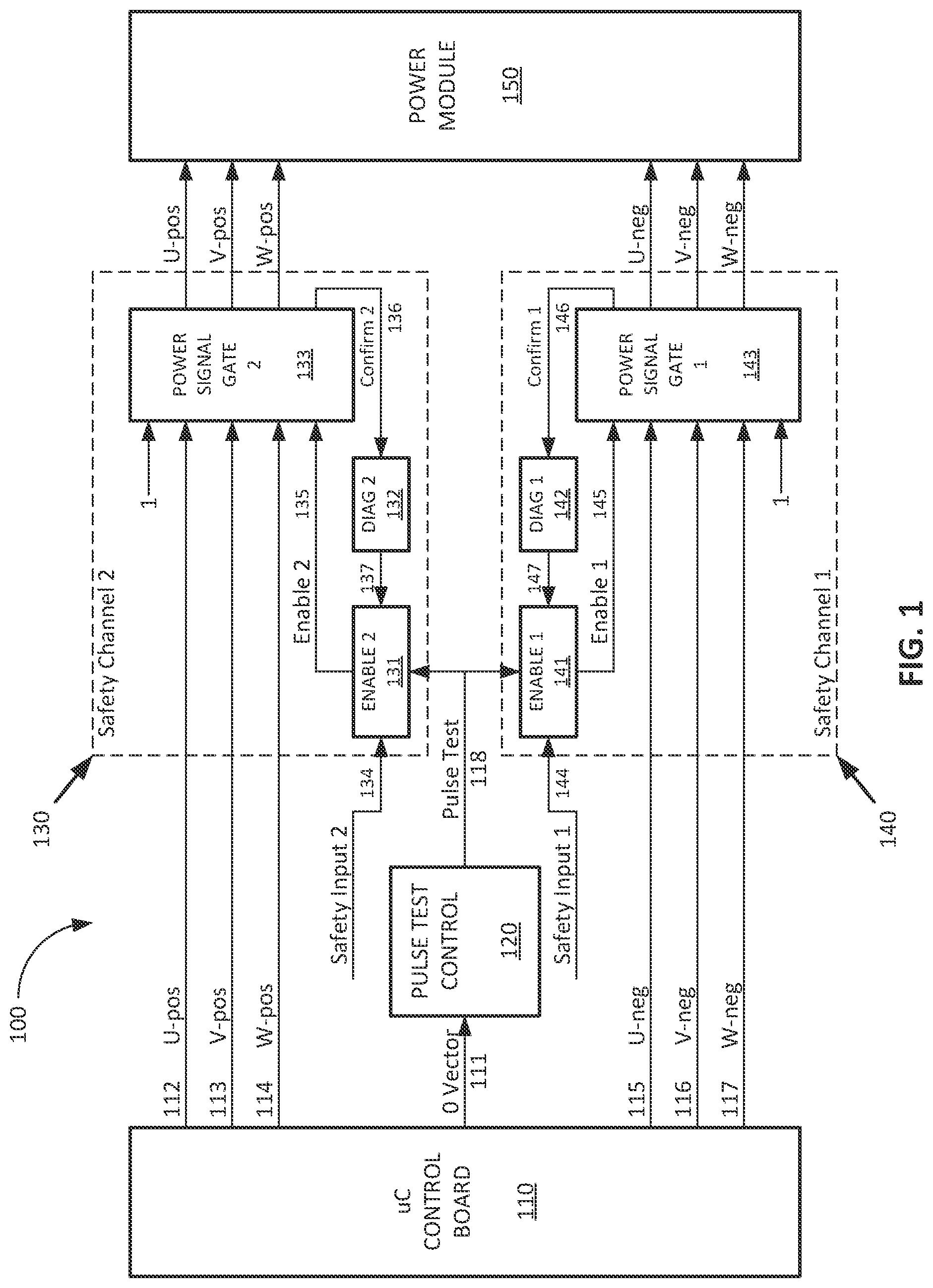 Patent US12597764 — Safety test circuit and method — Figure 1