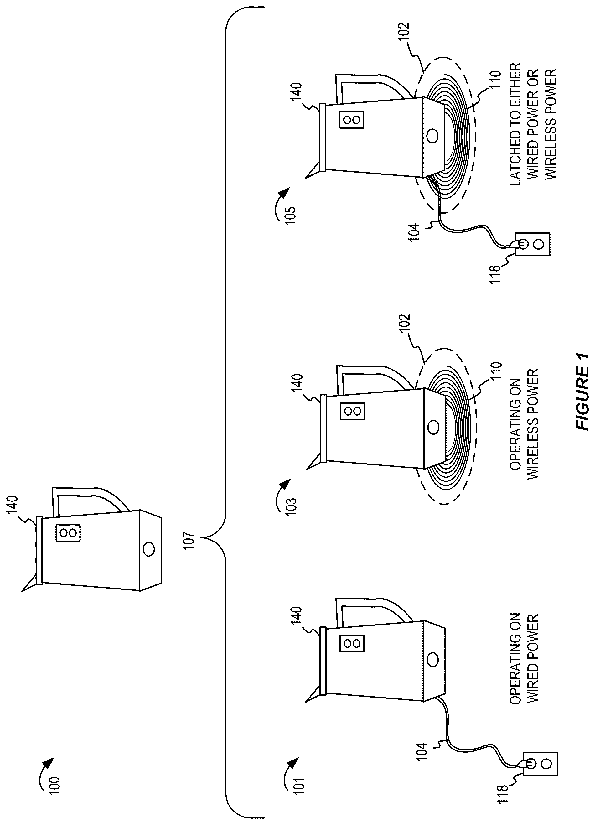 Patent US12597806 Figure 1 – Power source selection and control in an apparatus